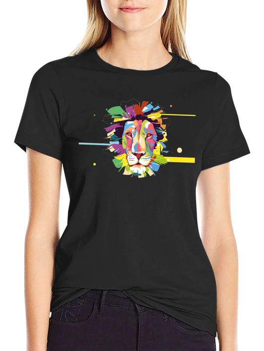 Lion Graphic Black Tee