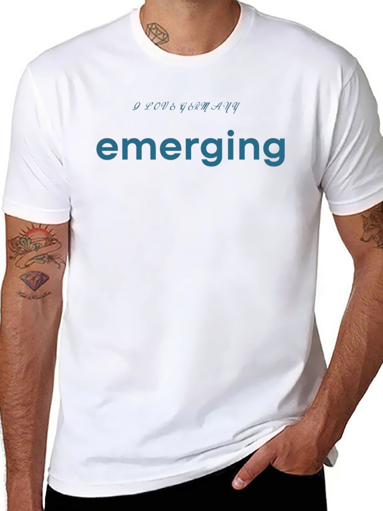 Emerging I Love Germany Graphic T-Shirt