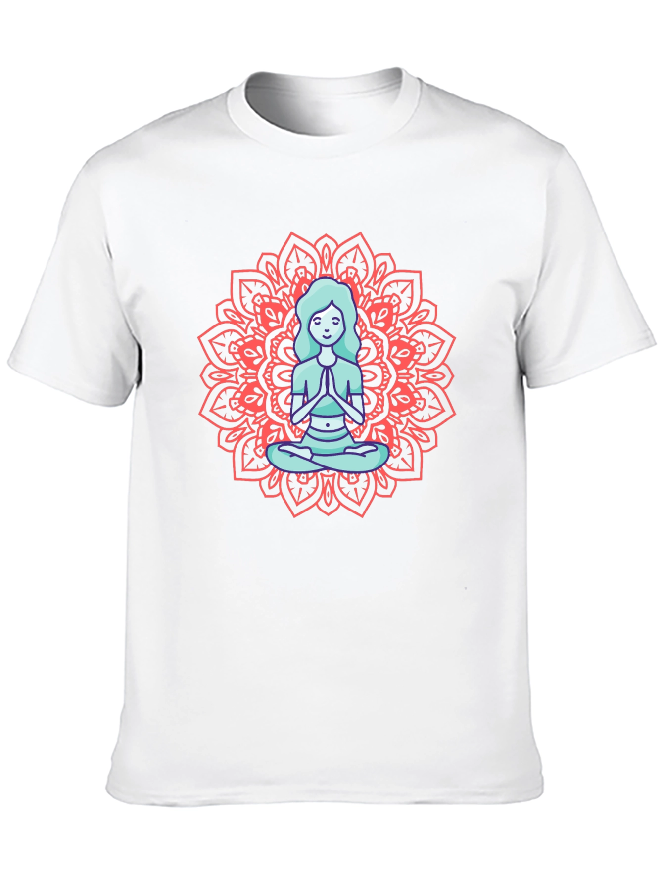 Meditating Woman Mandala Graphic Tee