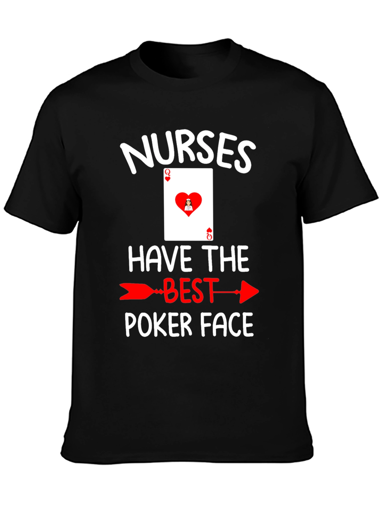 Nurses Poker Face T-Shirt