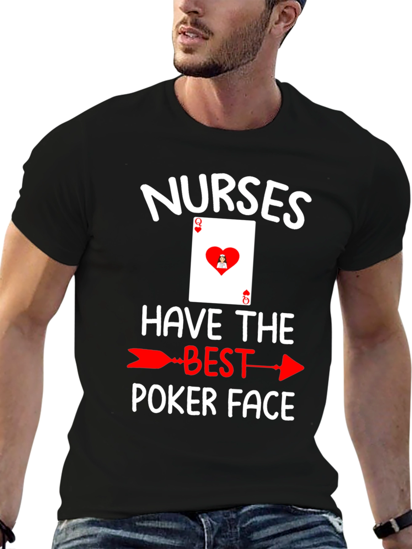 Nurses Poker Face T-Shirt