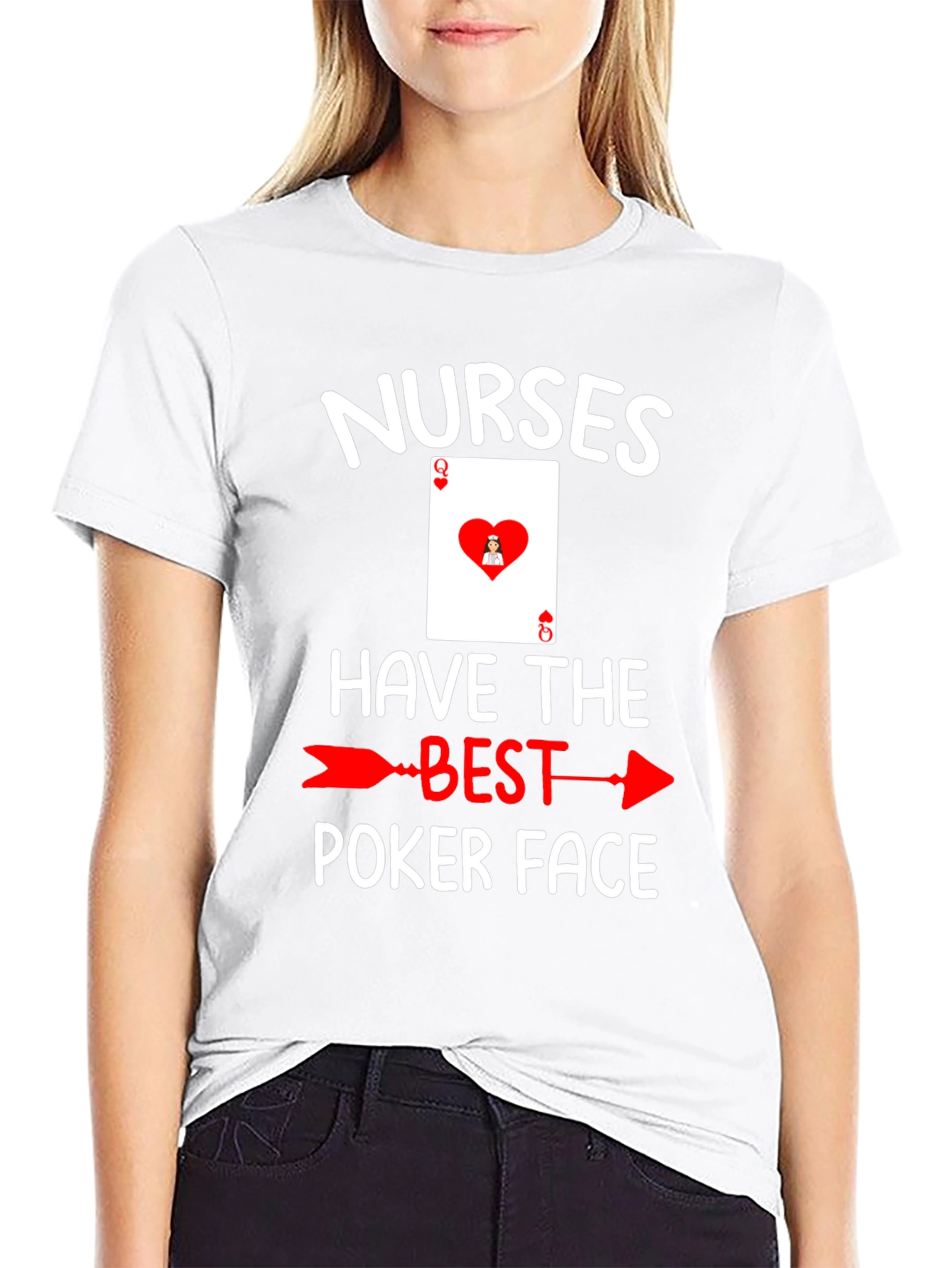 Nurses Poker Face T-Shirt