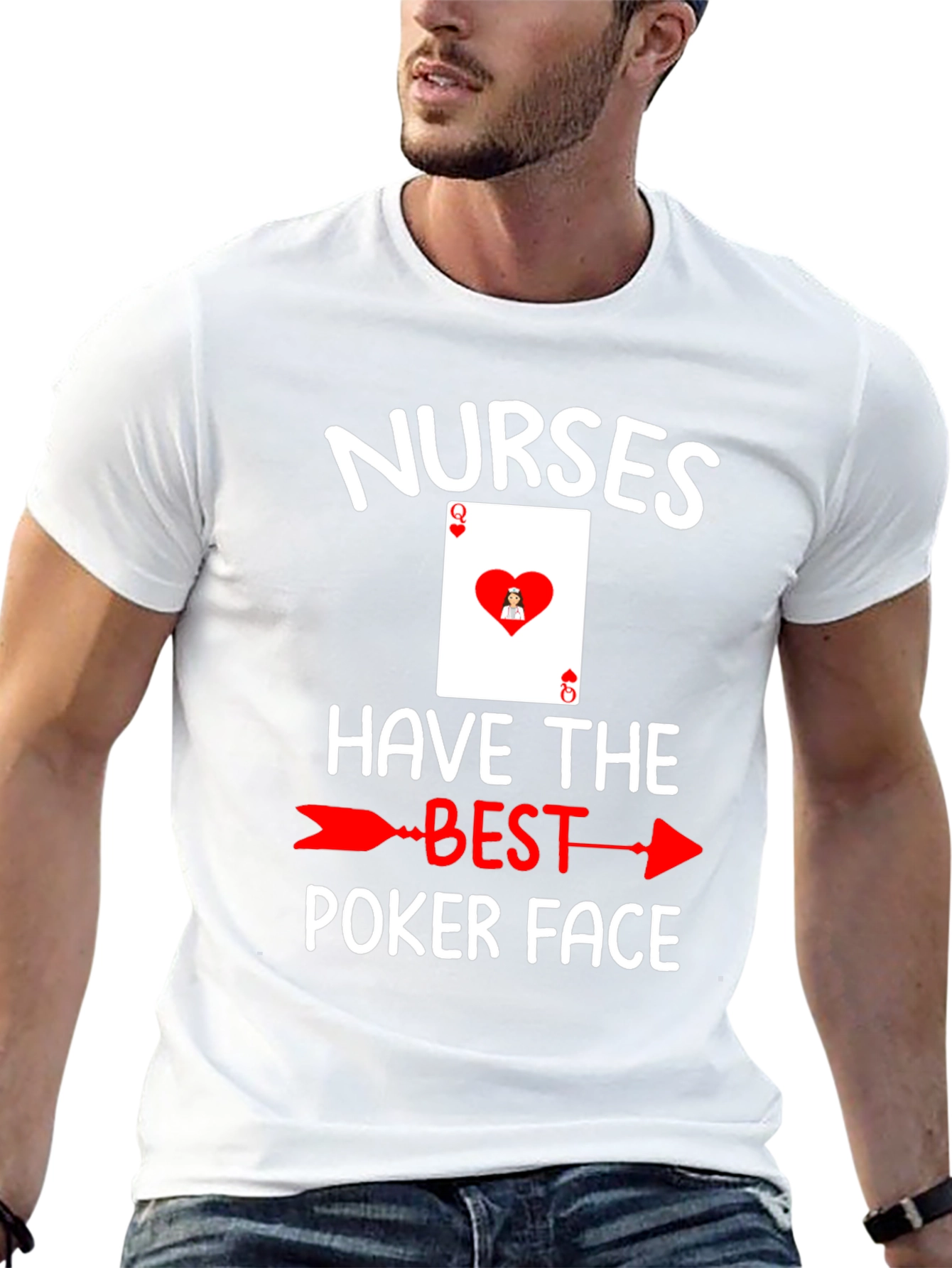Nurses Poker Face T-Shirt