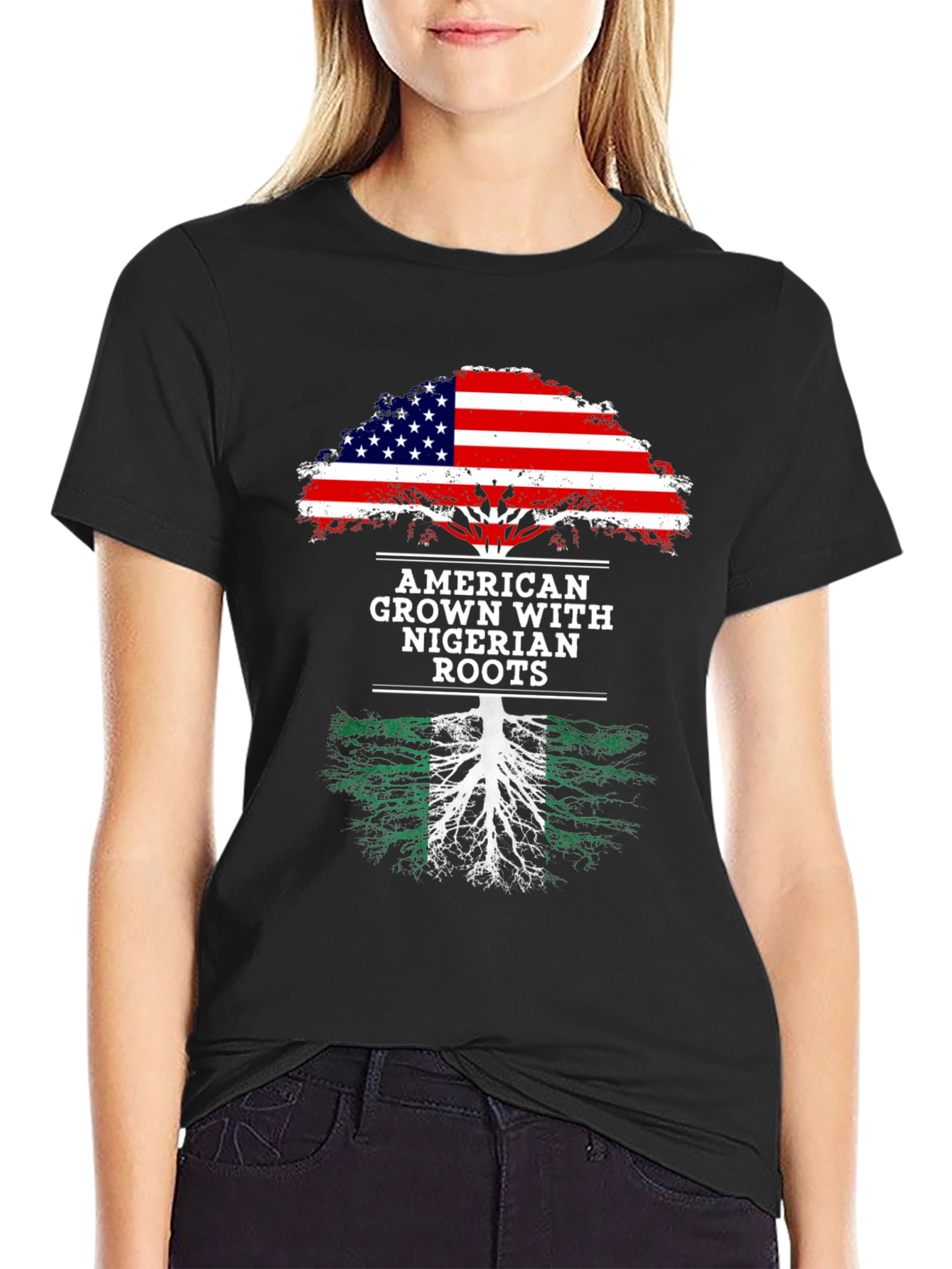 American Grown Nigerian Roots T-Shirt
