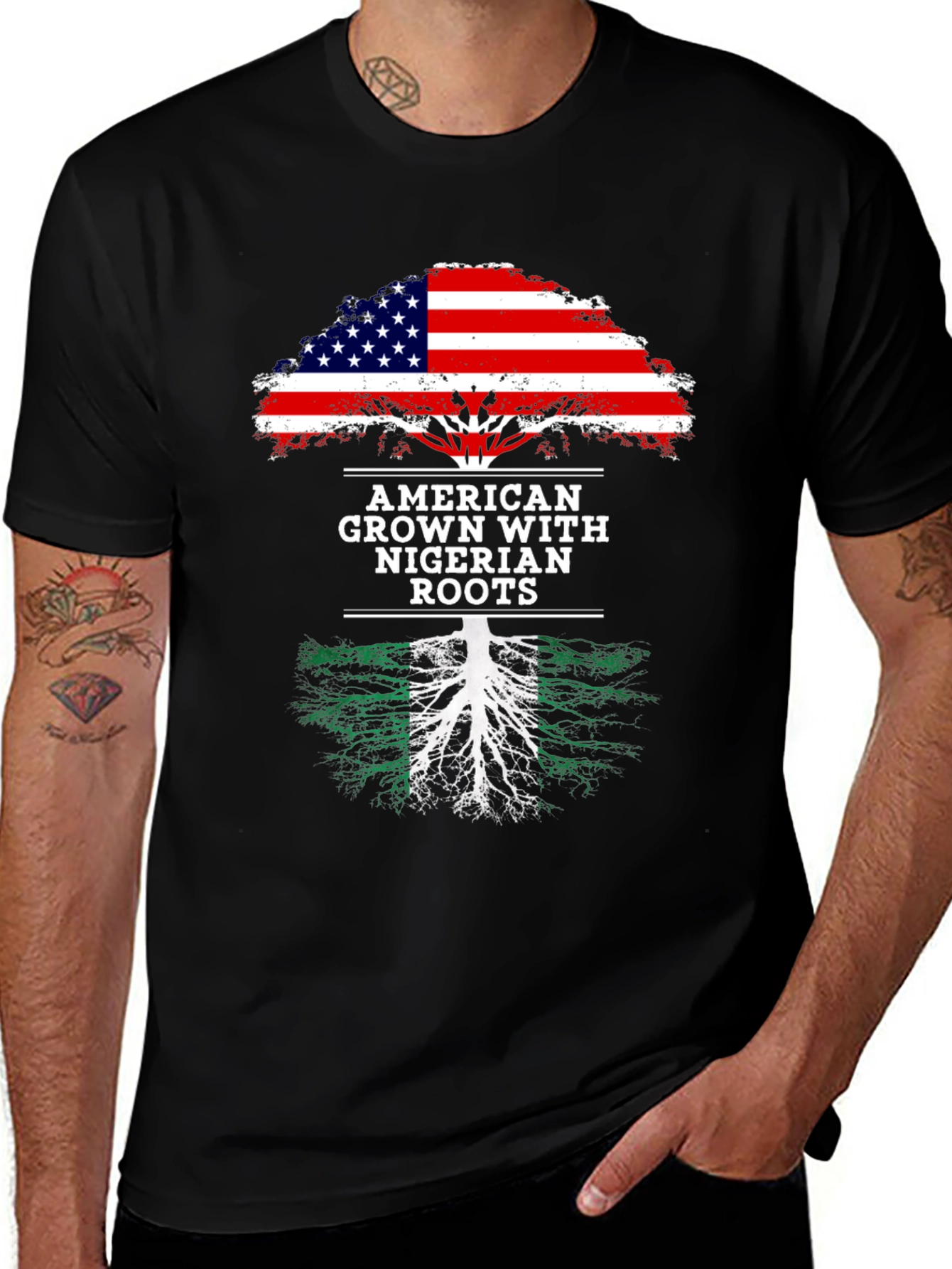 American Grown Nigerian Roots T-Shirt