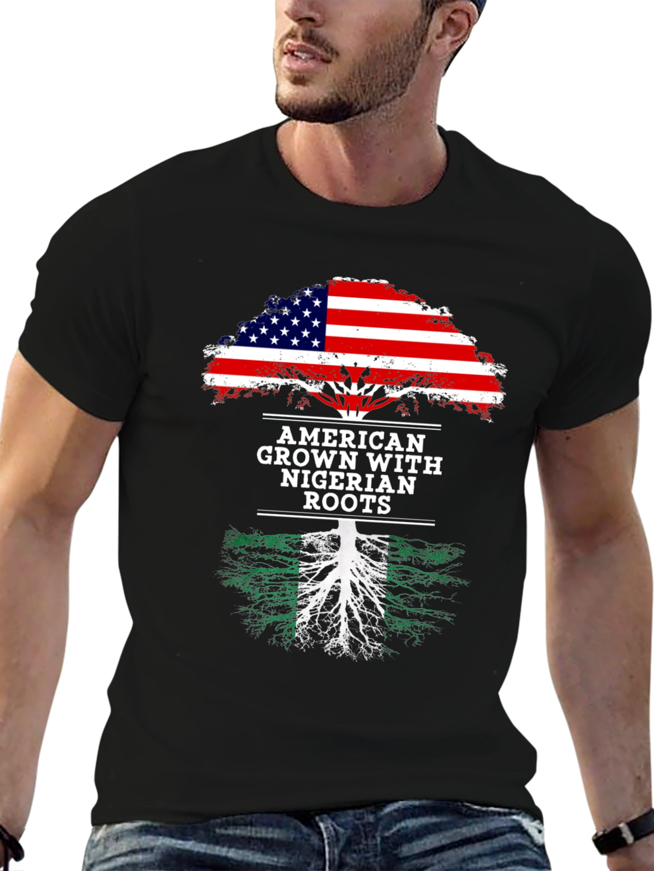 American Grown Nigerian Roots T-Shirt