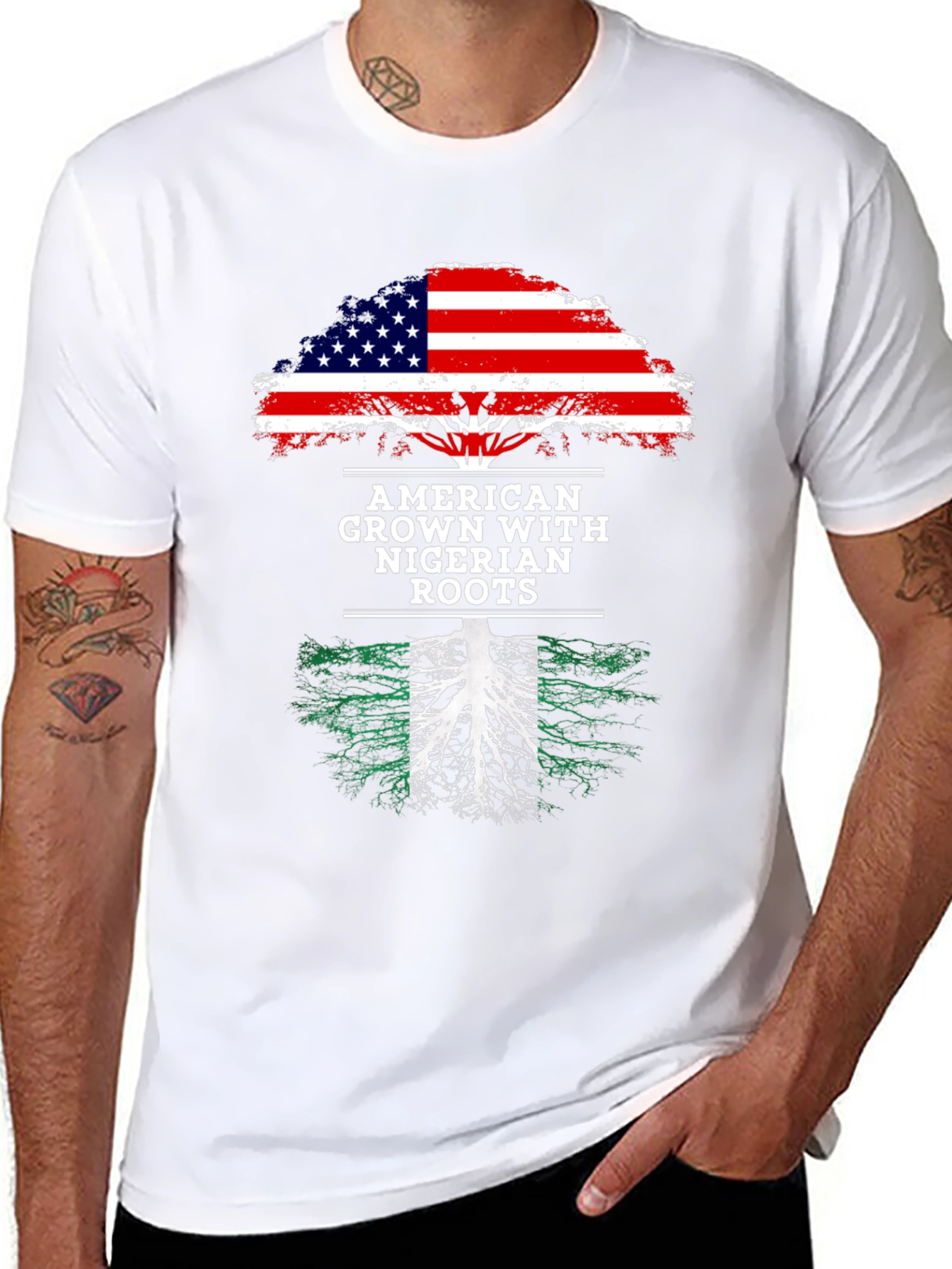 American Grown Nigerian Roots T-Shirt