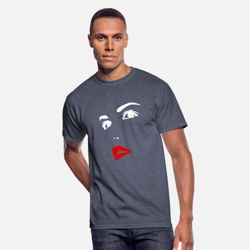 Women face with red lips