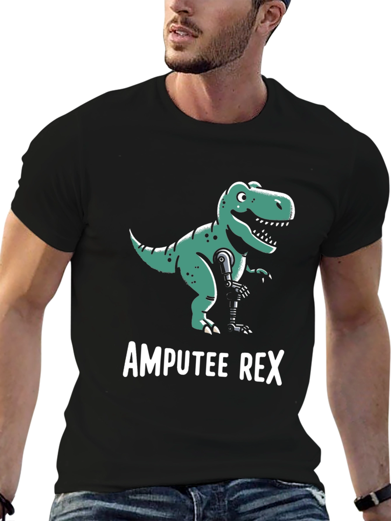 Amputee Rex T-Shirt - Funny Dinosaur Graphic Tee