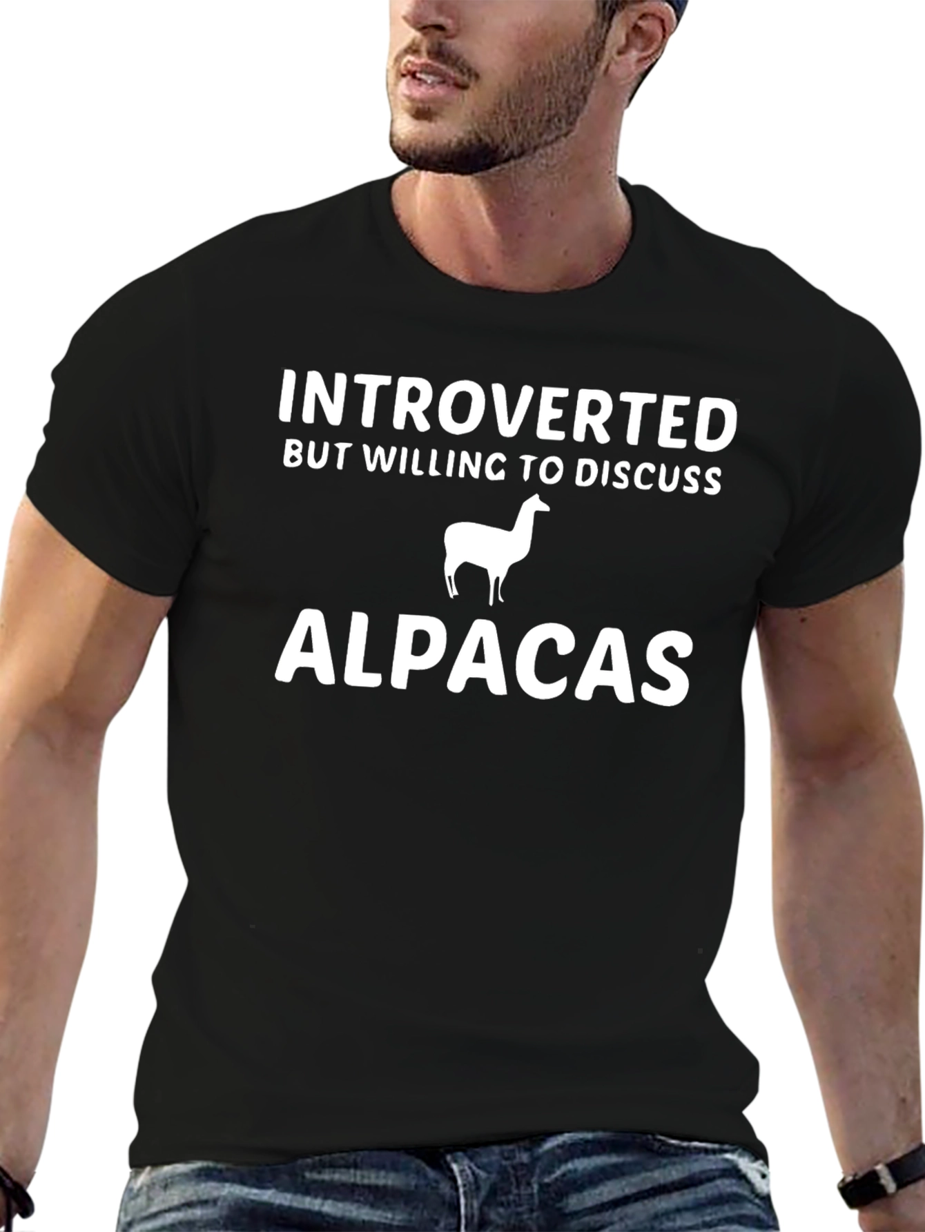 Introverted Alpaca T-Shirt - Funny Tee