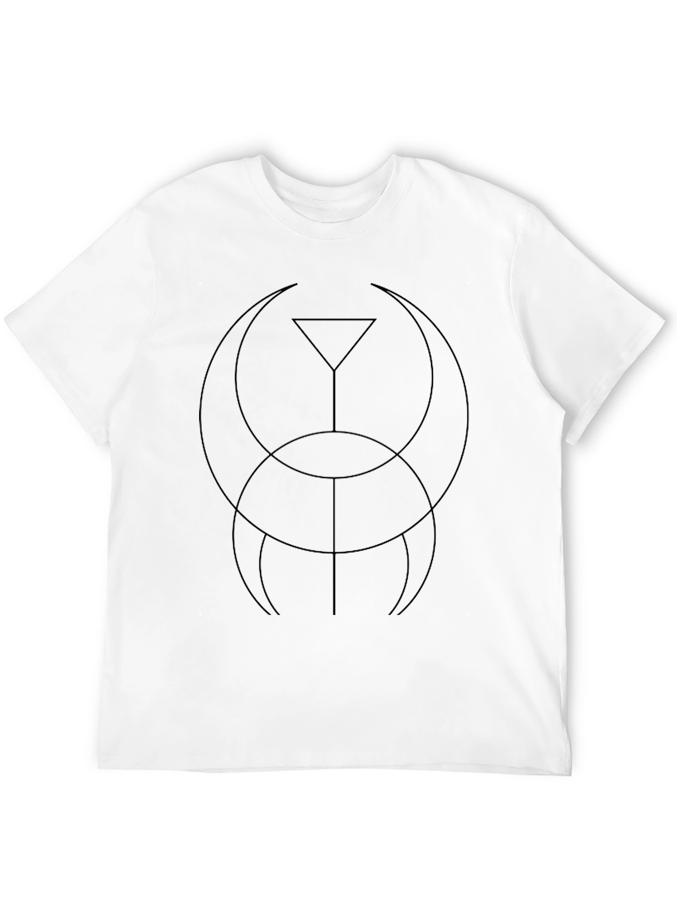 Geometric Symbol Black T-Shirt