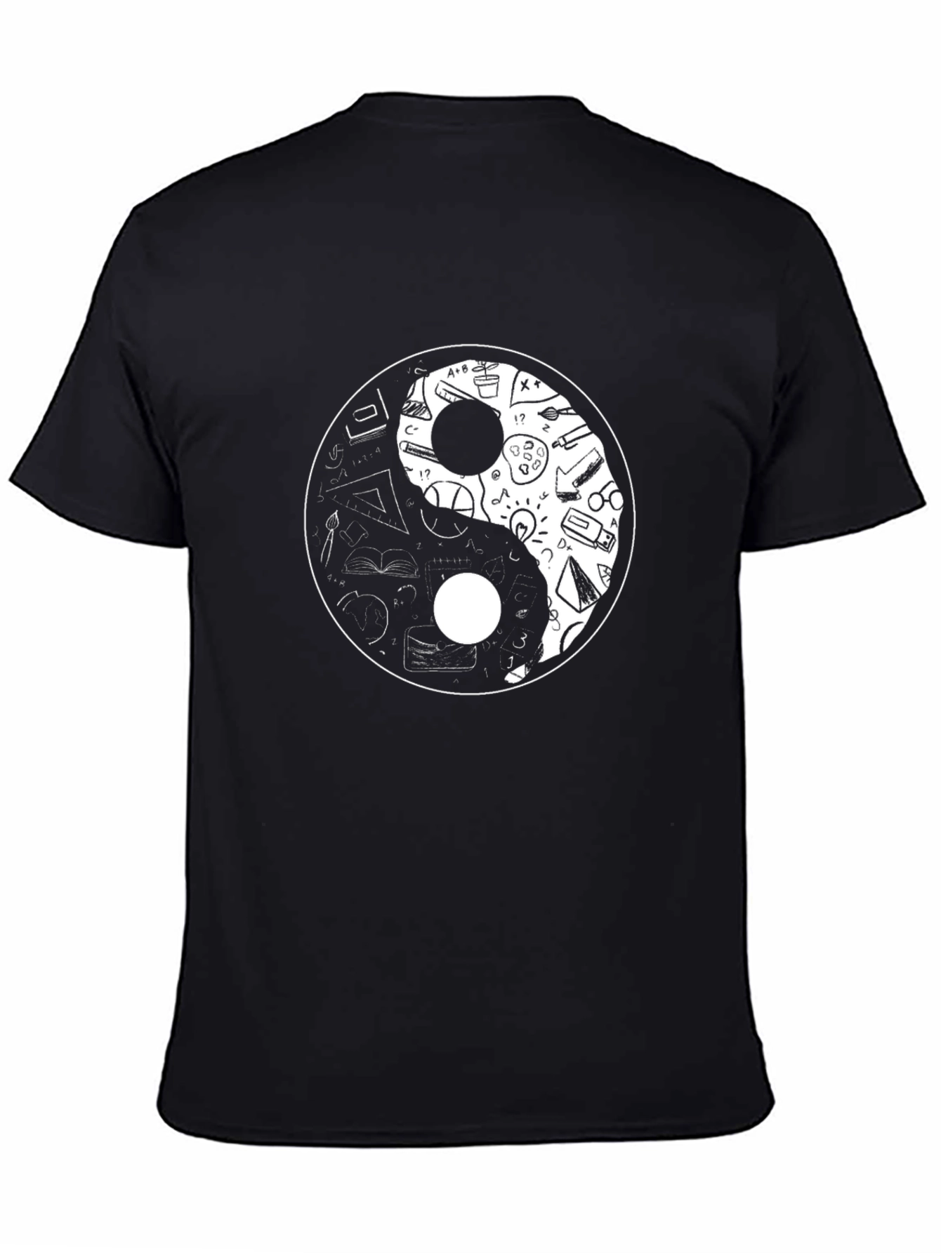 Yin Yang Education T-Shirt - Knowledge & Harmony