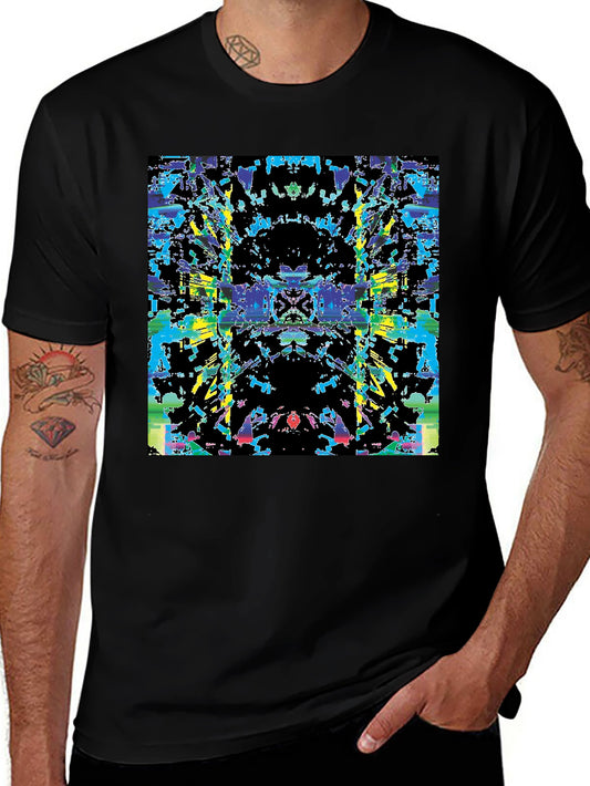 Abstract Rorschach Black T-Shirt