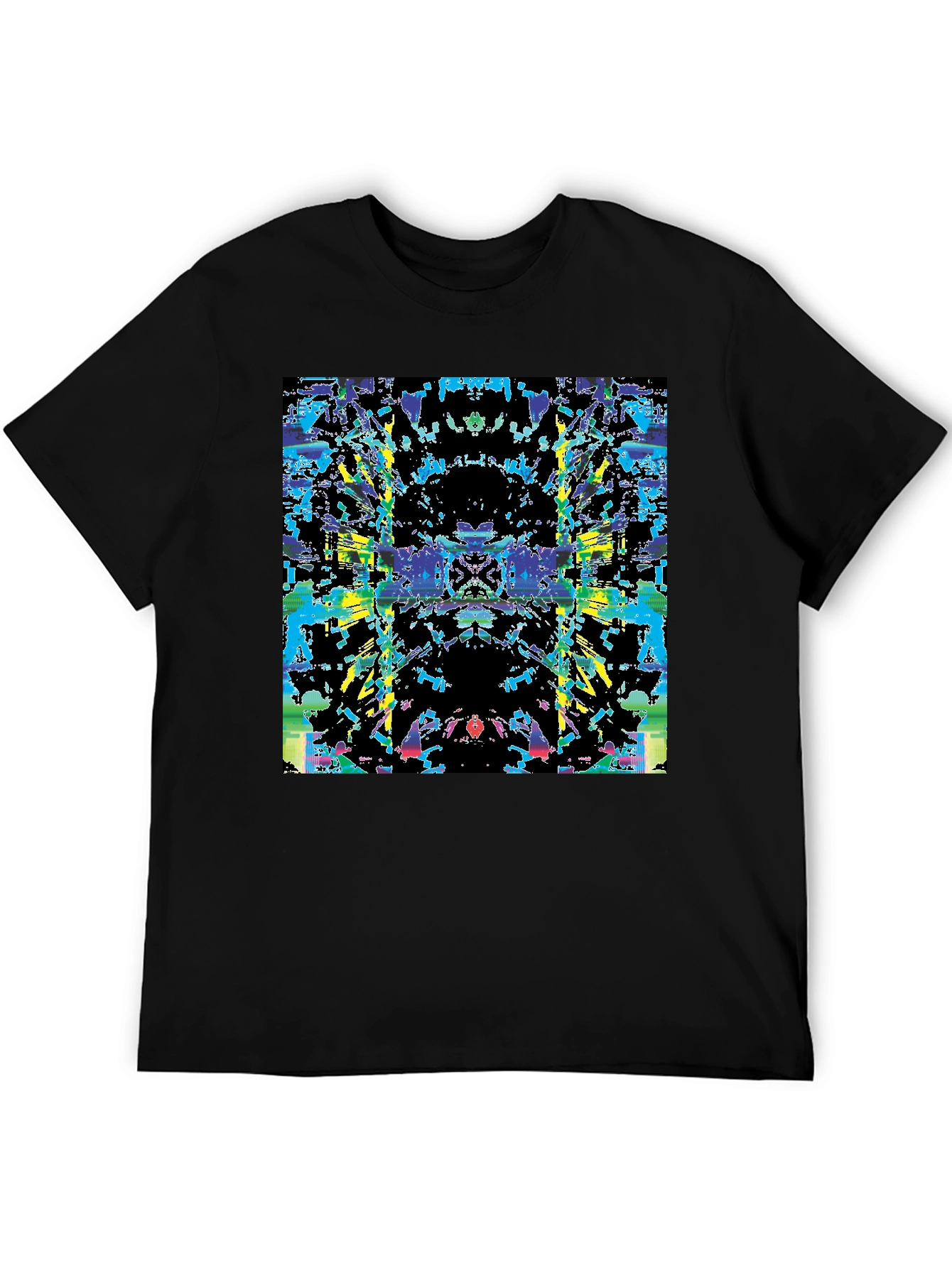 Abstract Rorschach Black T-Shirt