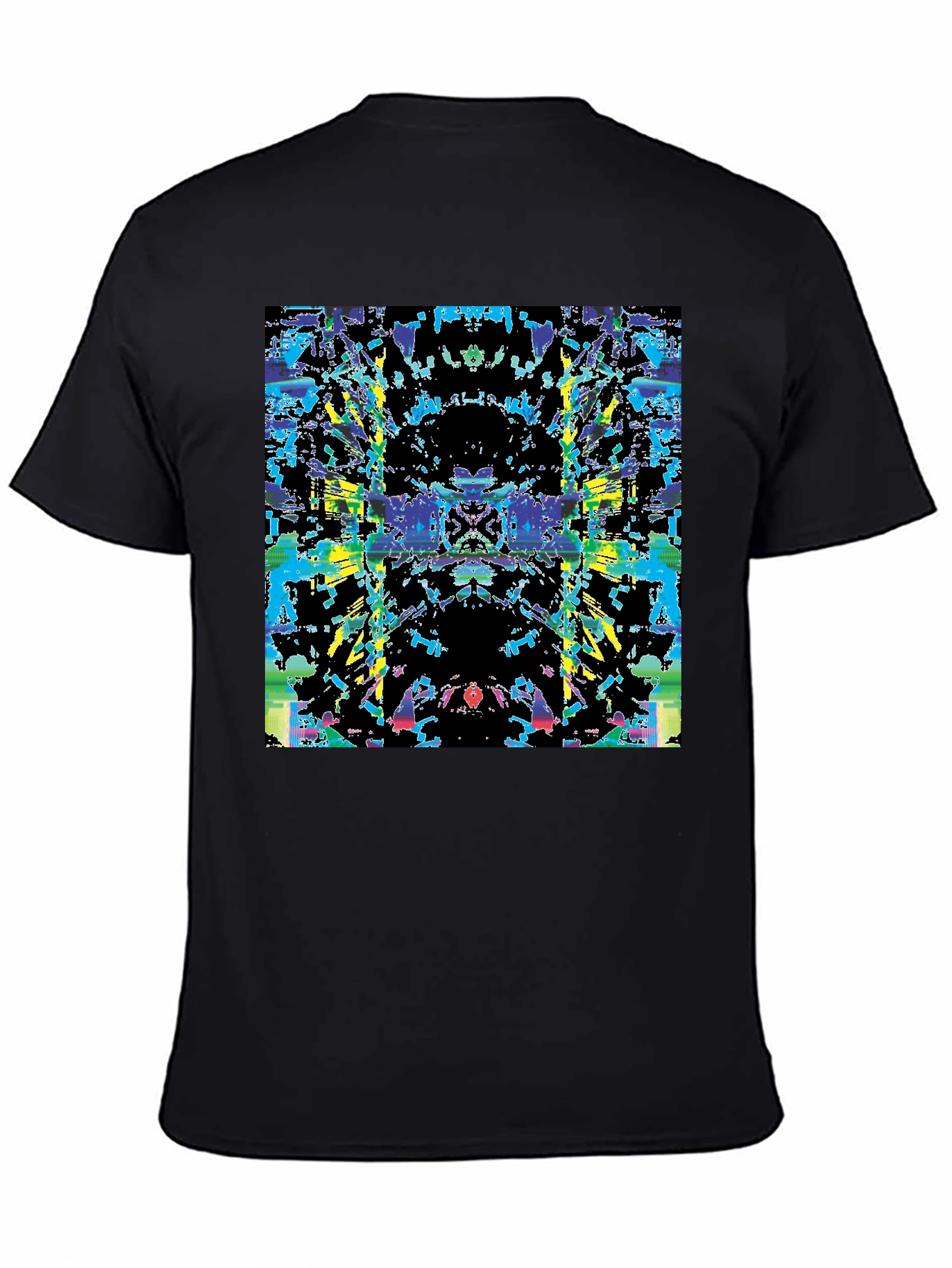 Abstract Rorschach Black T-Shirt