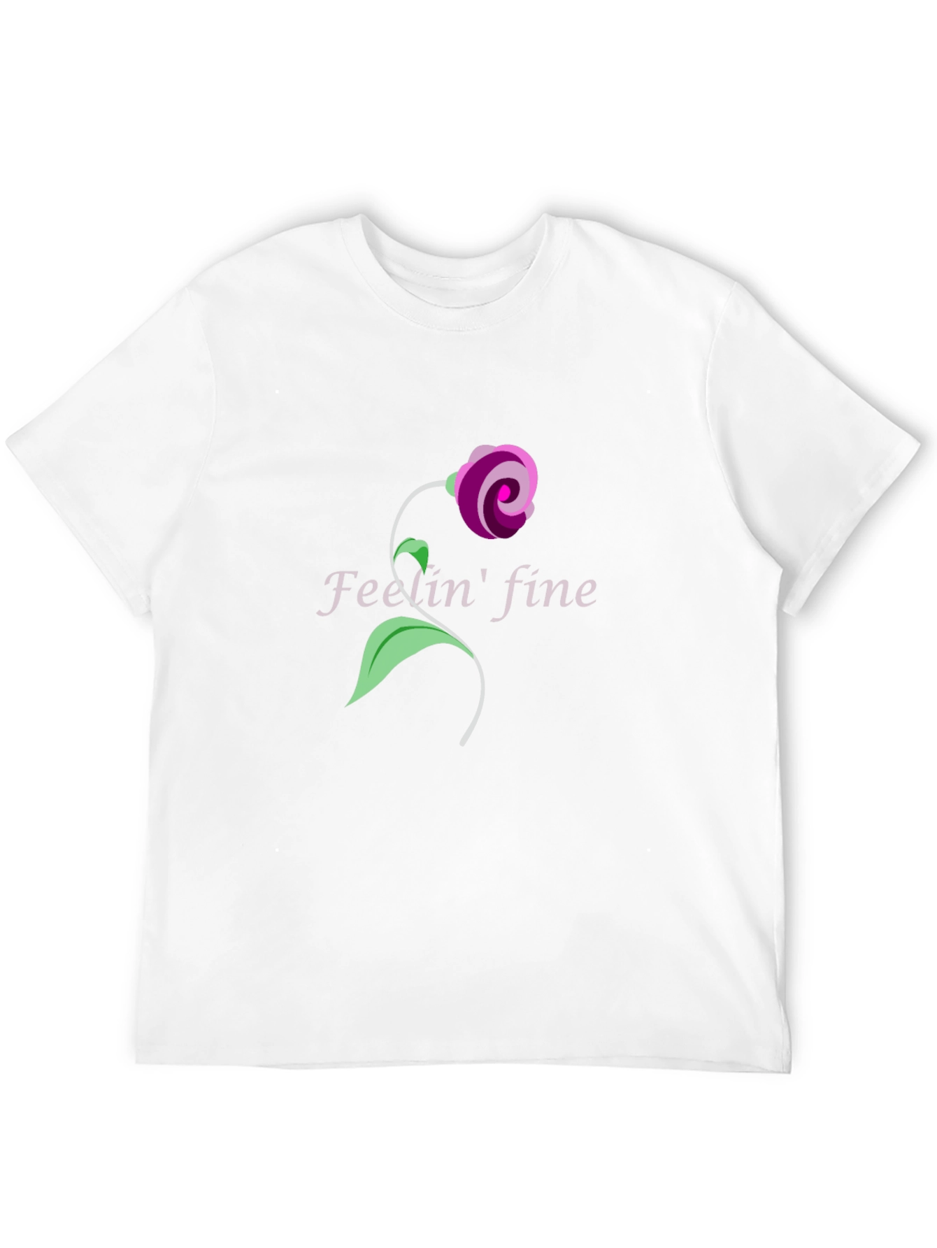 Floral Fine Art T-Shirt - Black