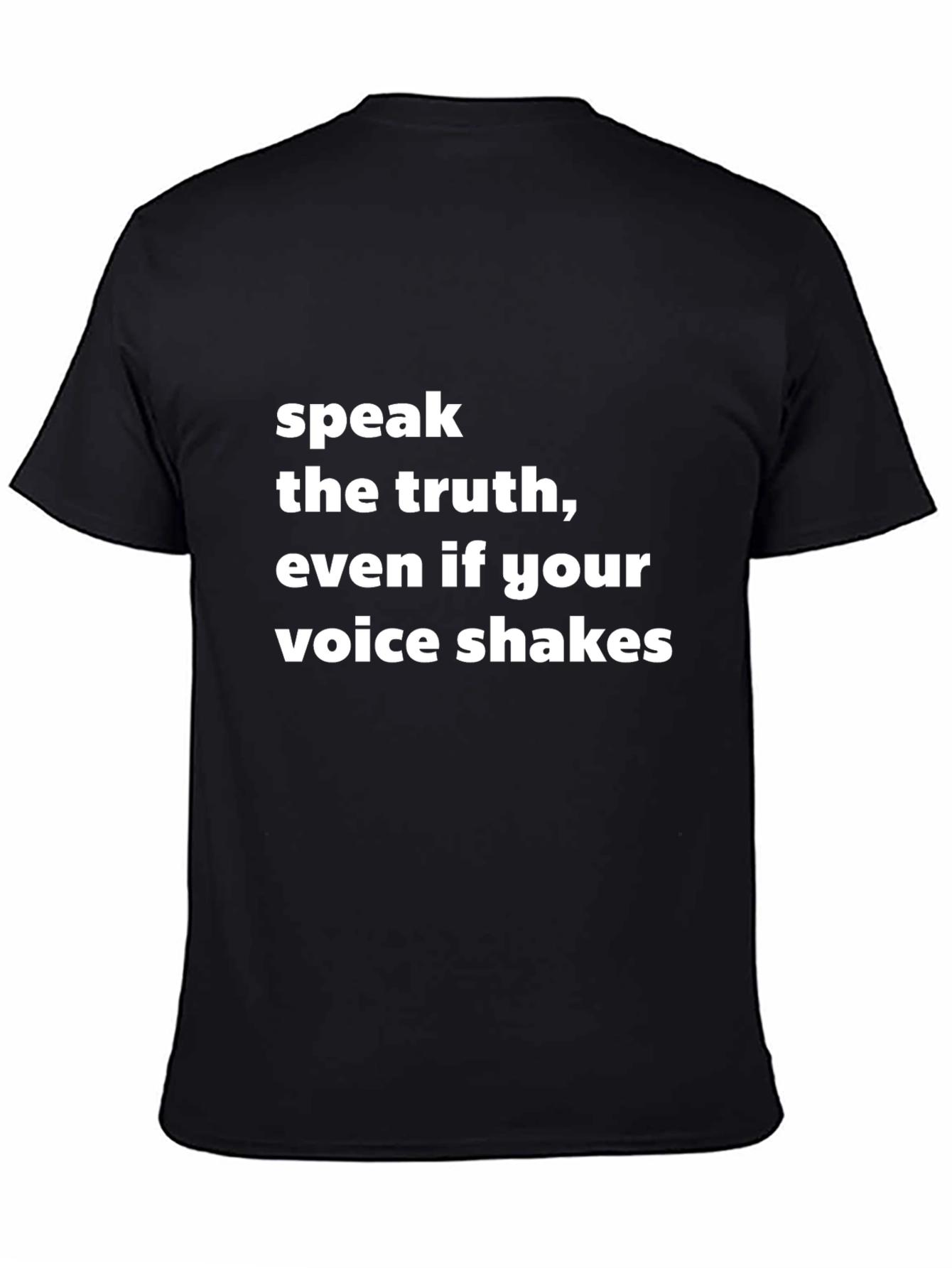Truth Speak Tee - Motivational Black T-Shirt