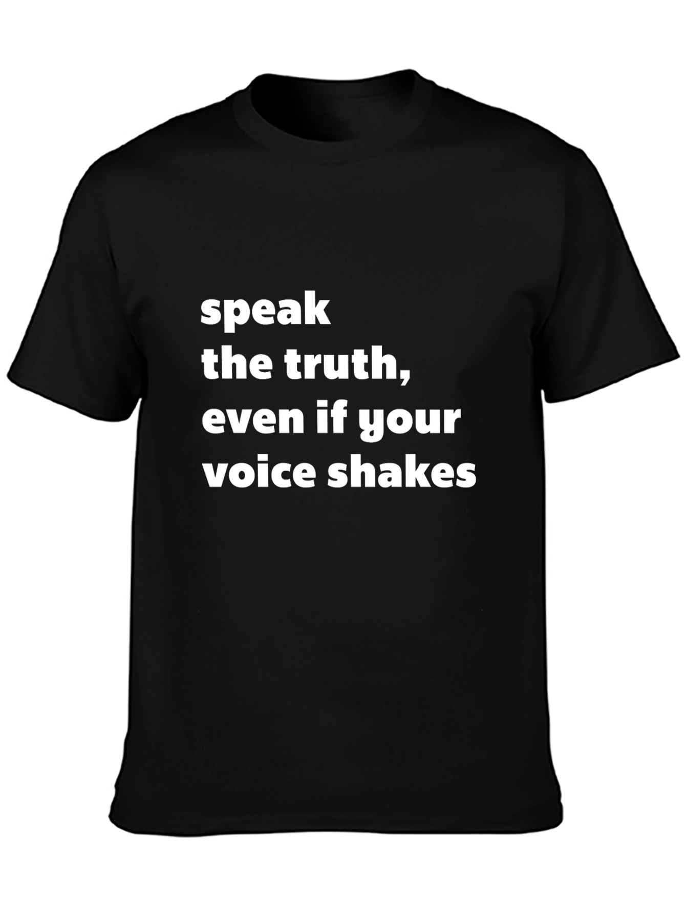 Truth Speak Tee - Motivational Black T-Shirt