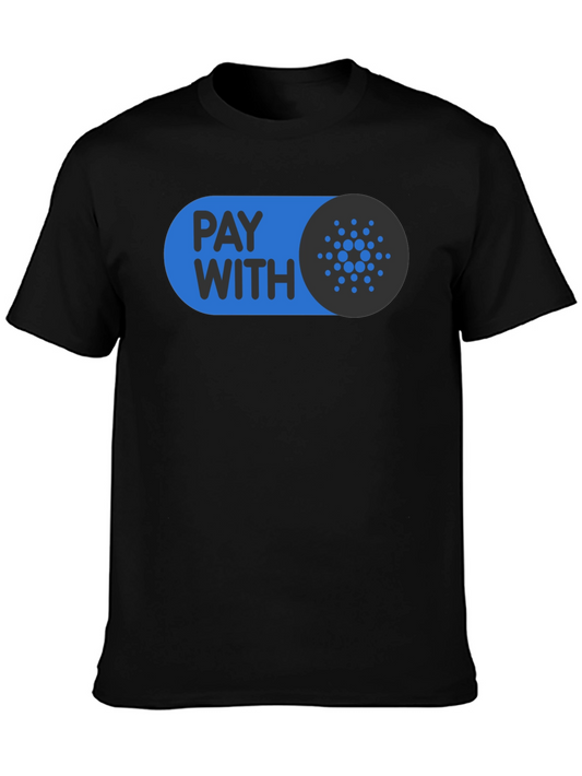 Pay With Cardano Black T-Shirt