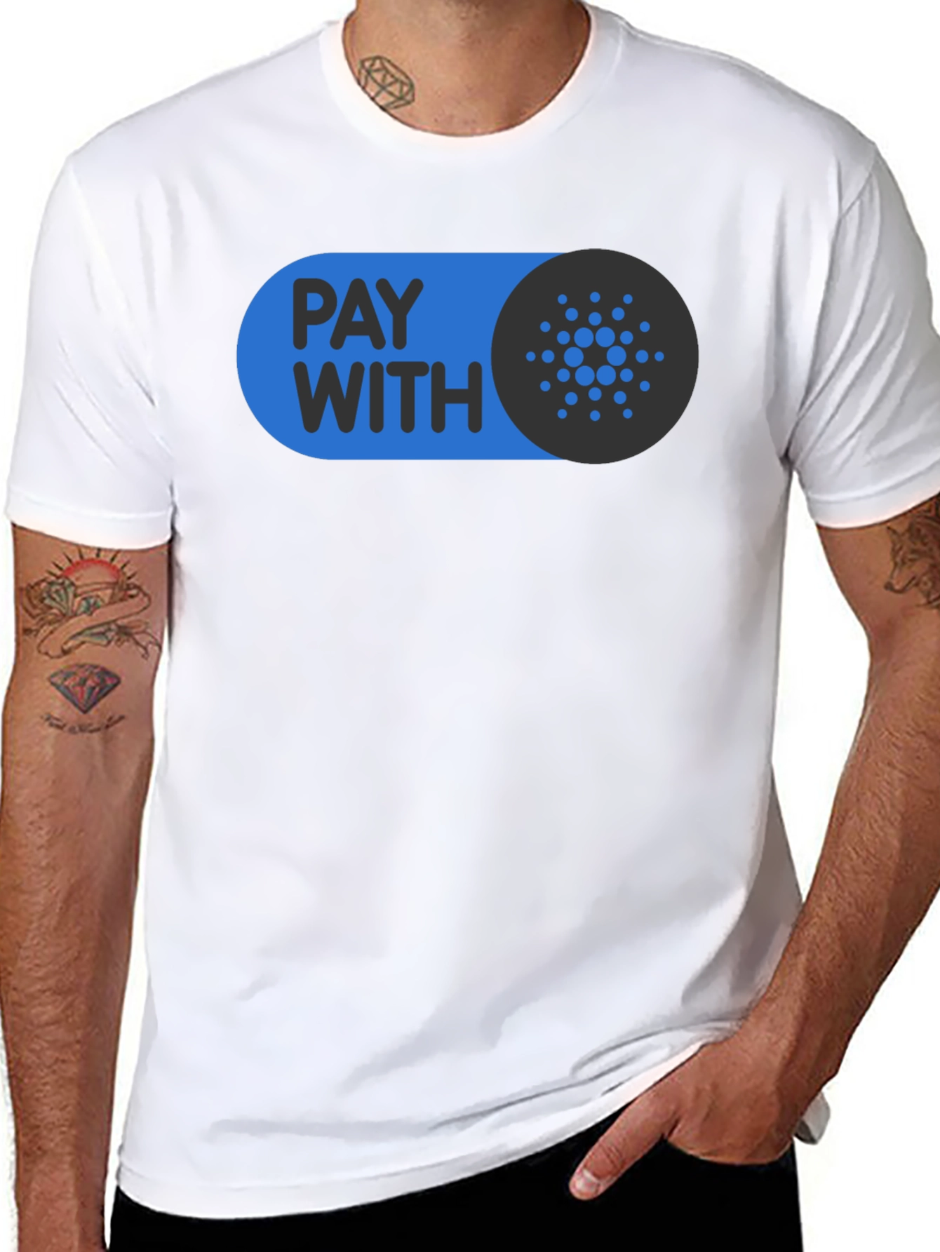 Pay With Cardano Black T-Shirt