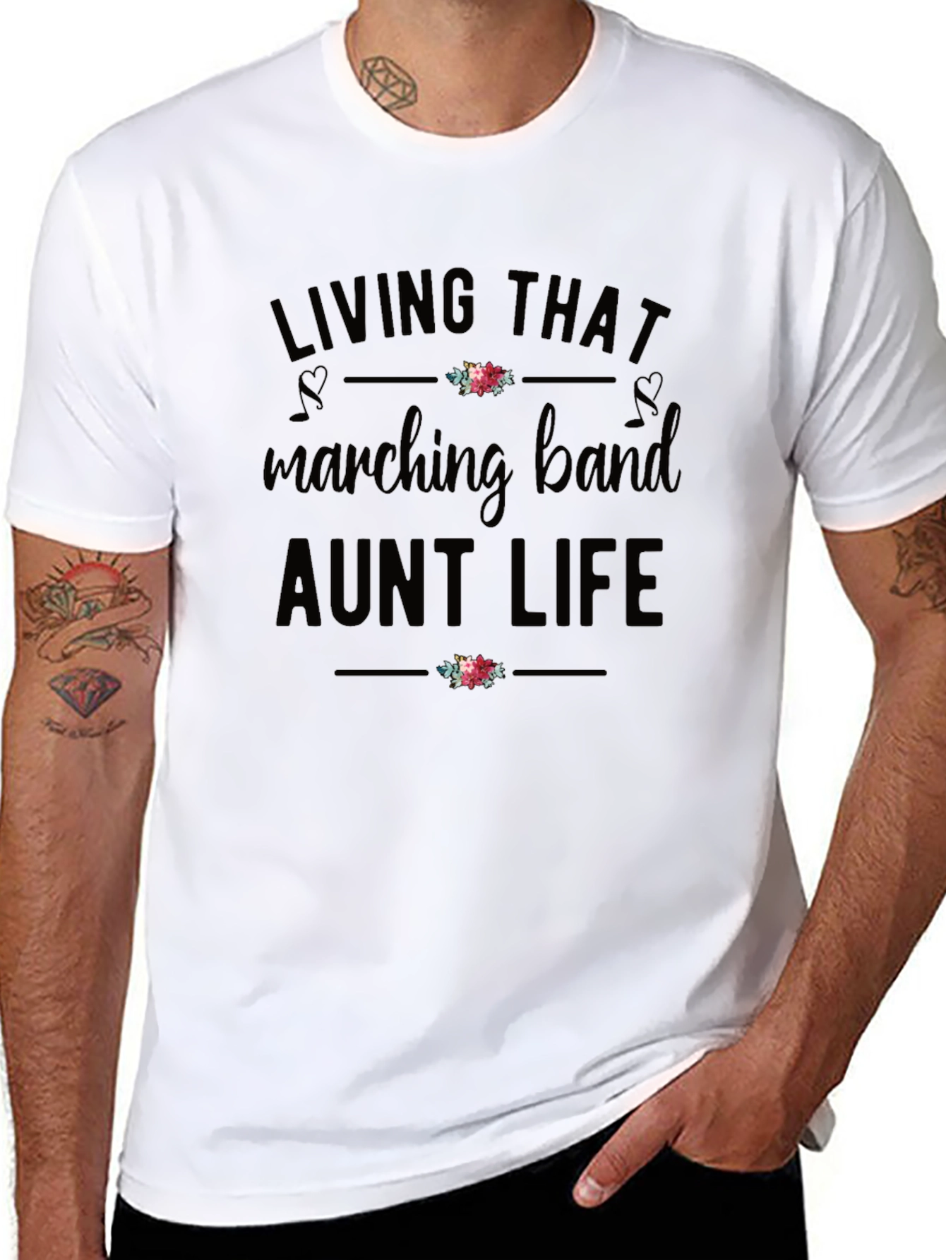 Living That Marching Band Aunt Life T-Shirt