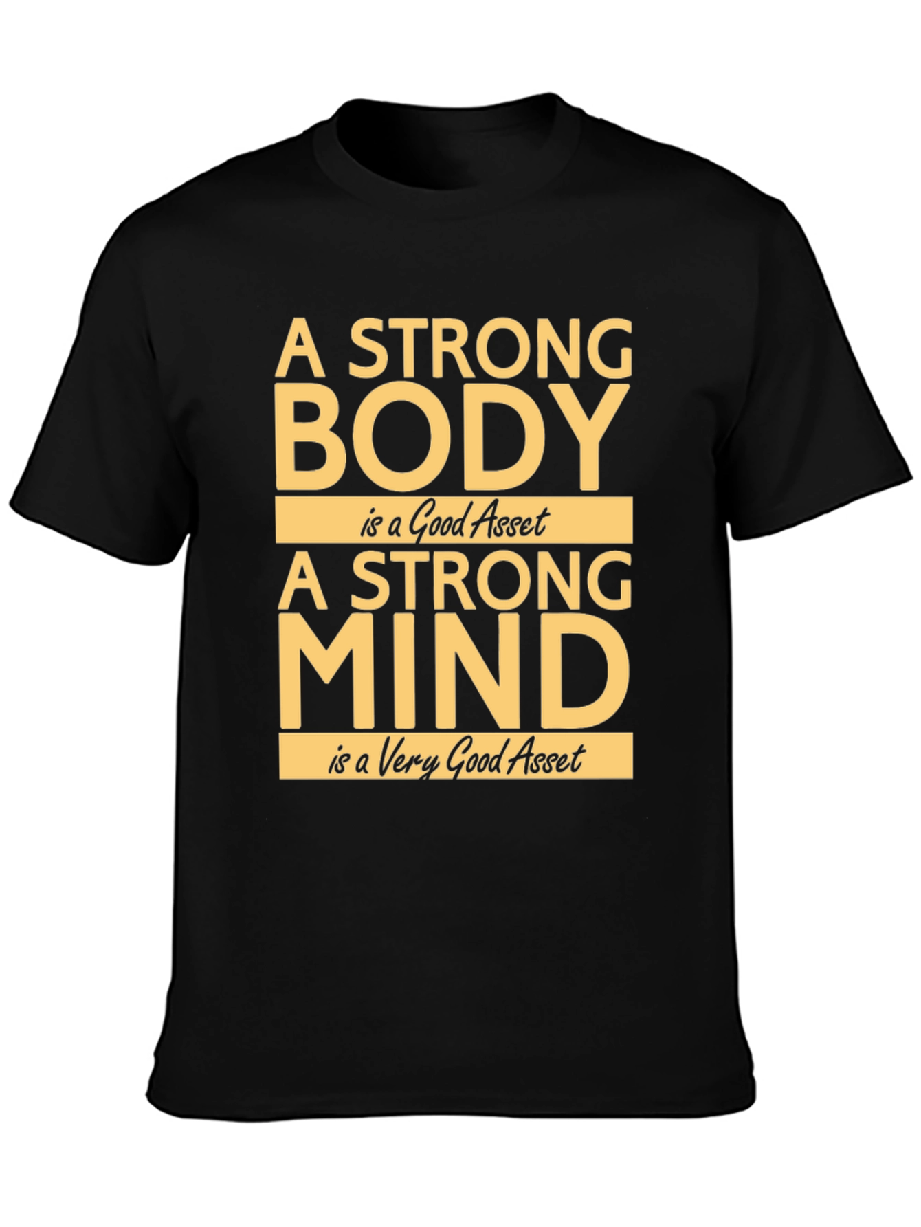 Strong Body Mind T-Shirt - Inspirational Fitness Tee