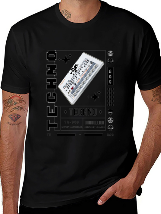 Techno Music Graphic T-Shirt