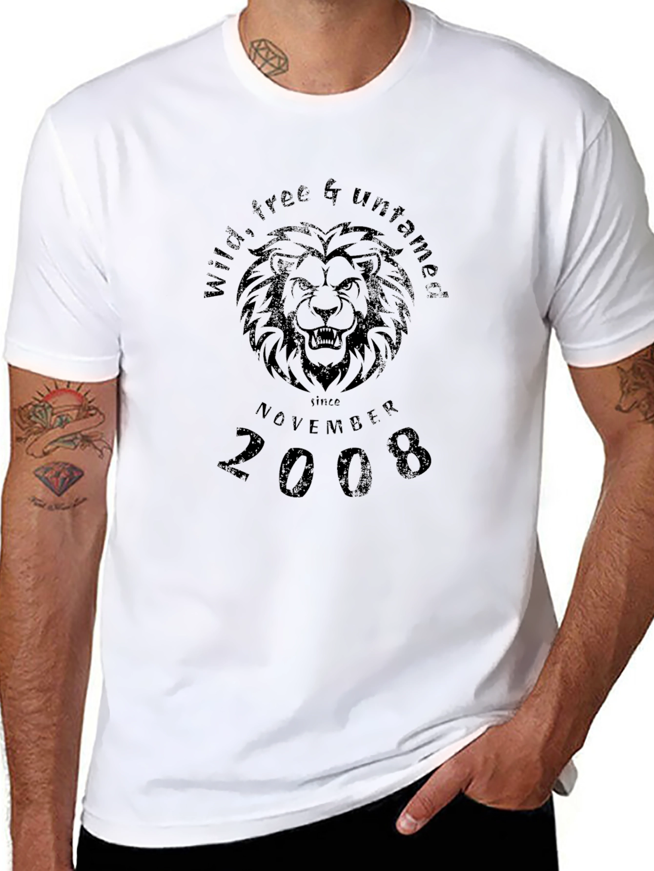 Wild & Untamed Lion Graphic T-Shirt