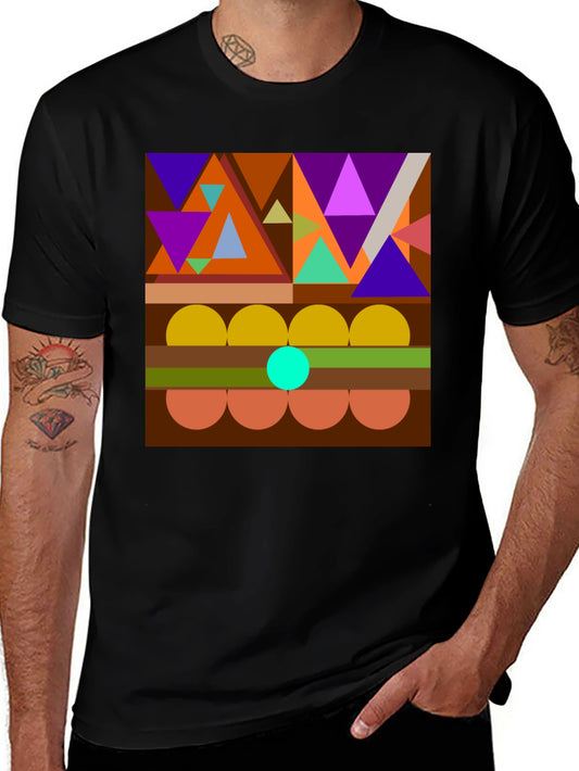 Geometric Graphic Tee - Bold & Unique Design