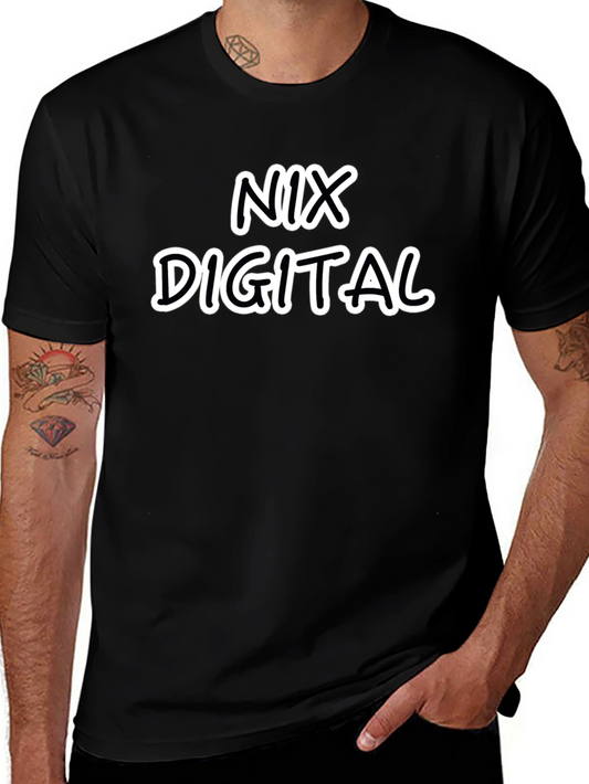 NIX DIGITAL Graphic Tee - Stylish Black T-Shirt