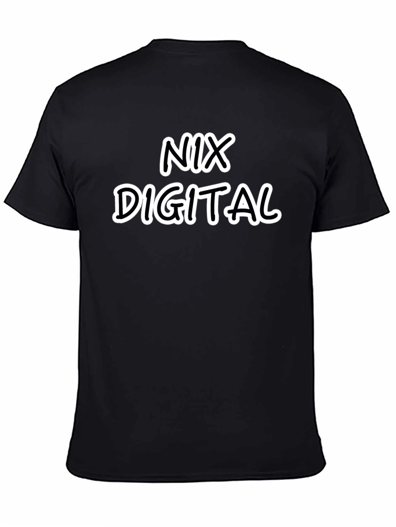 NIX DIGITAL Graphic Tee - Stylish Black T-Shirt