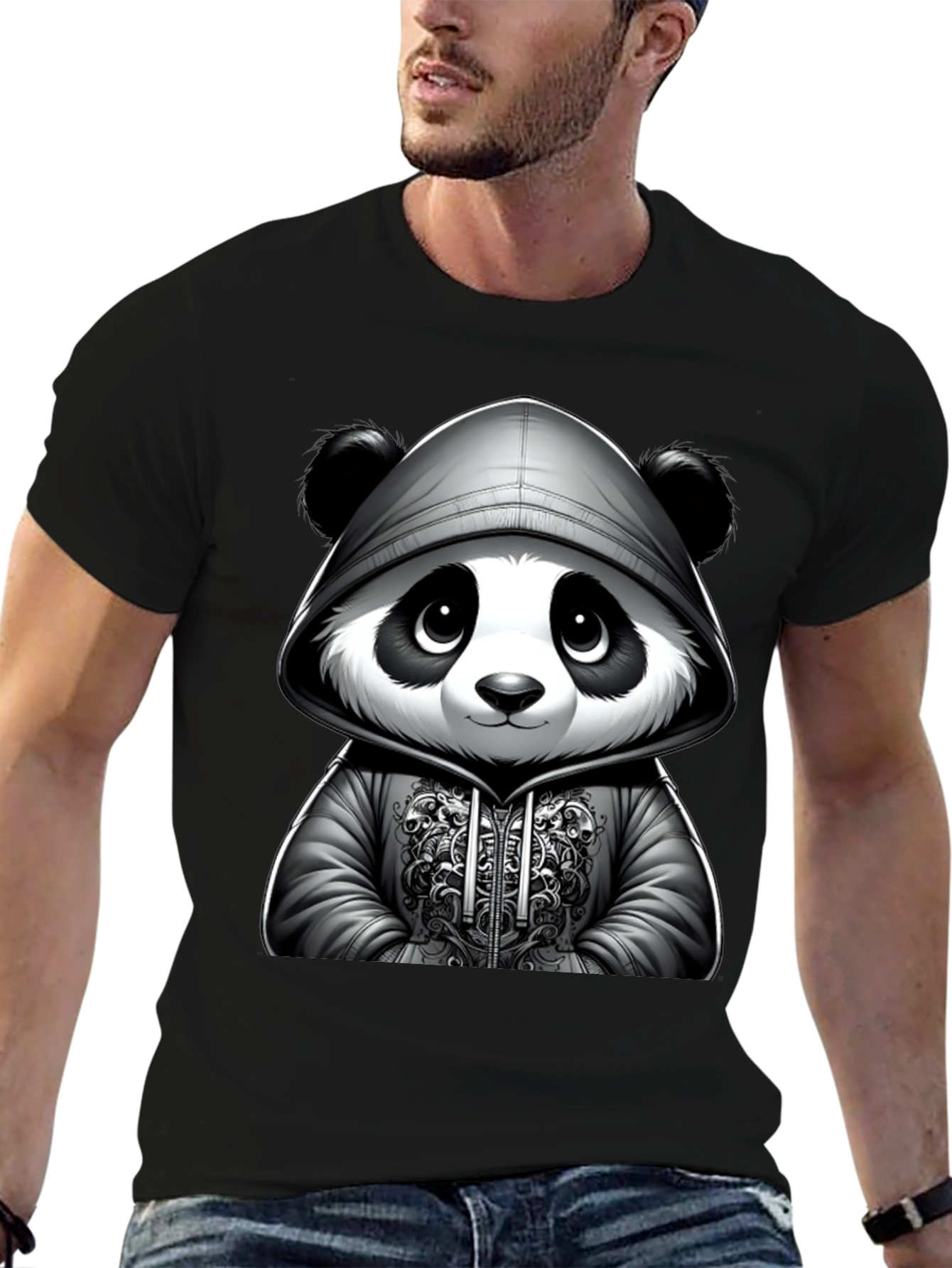 Cool Panda Hoodie T-Shirt
