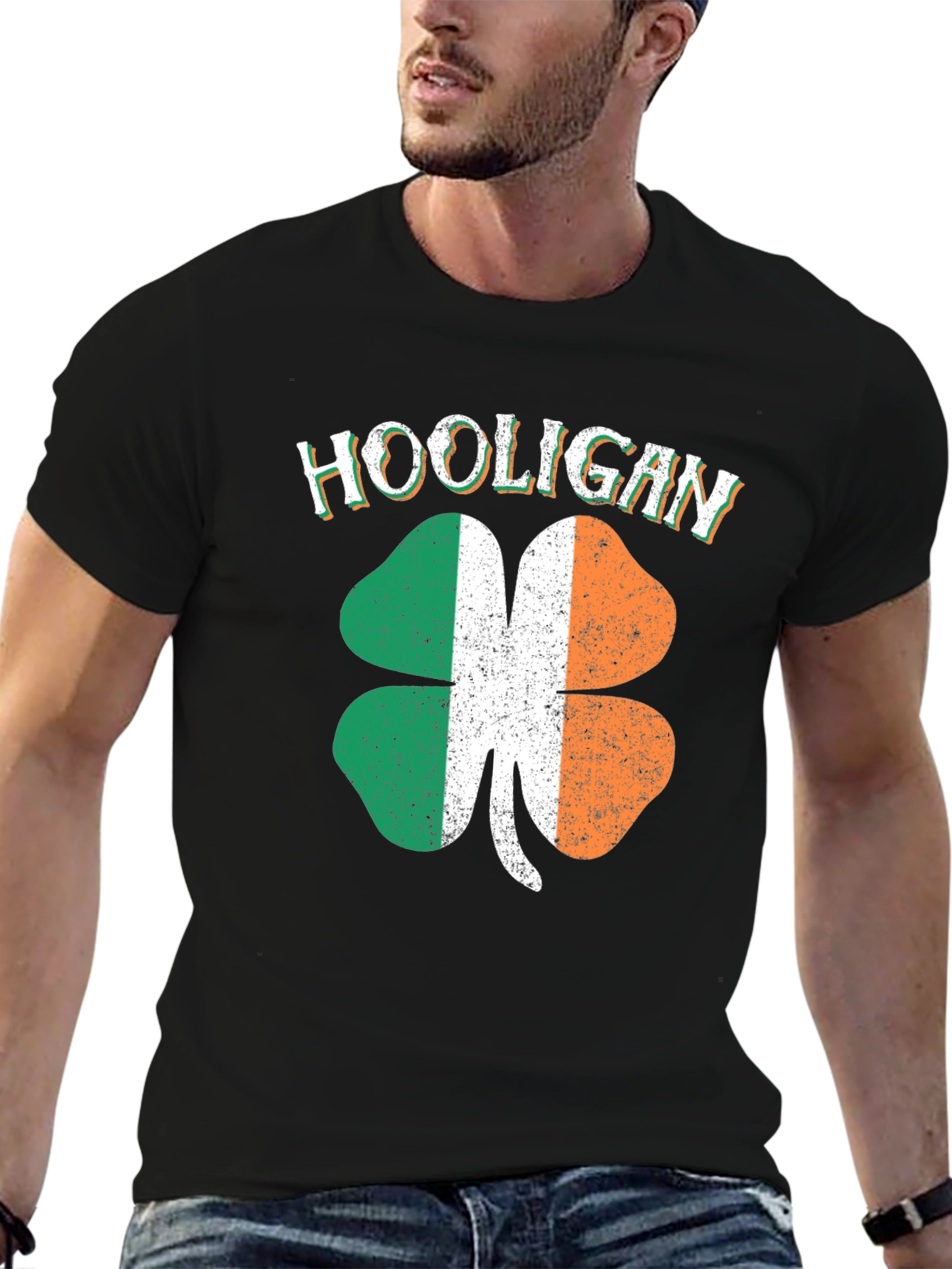 Irish Hooligan Shamrock Graphic Tee - St. Patricks Day