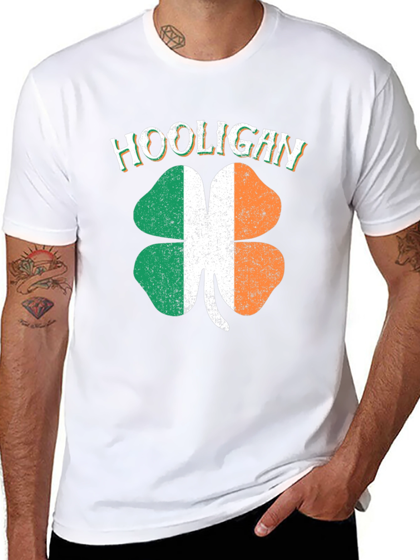 Irish Hooligan Shamrock Graphic Tee - St. Patricks Day