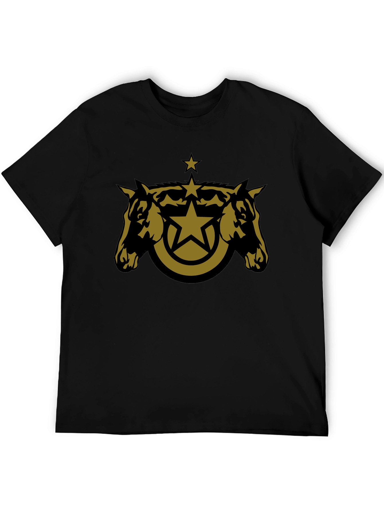 Star Horse Tee - Black Cotton Blend