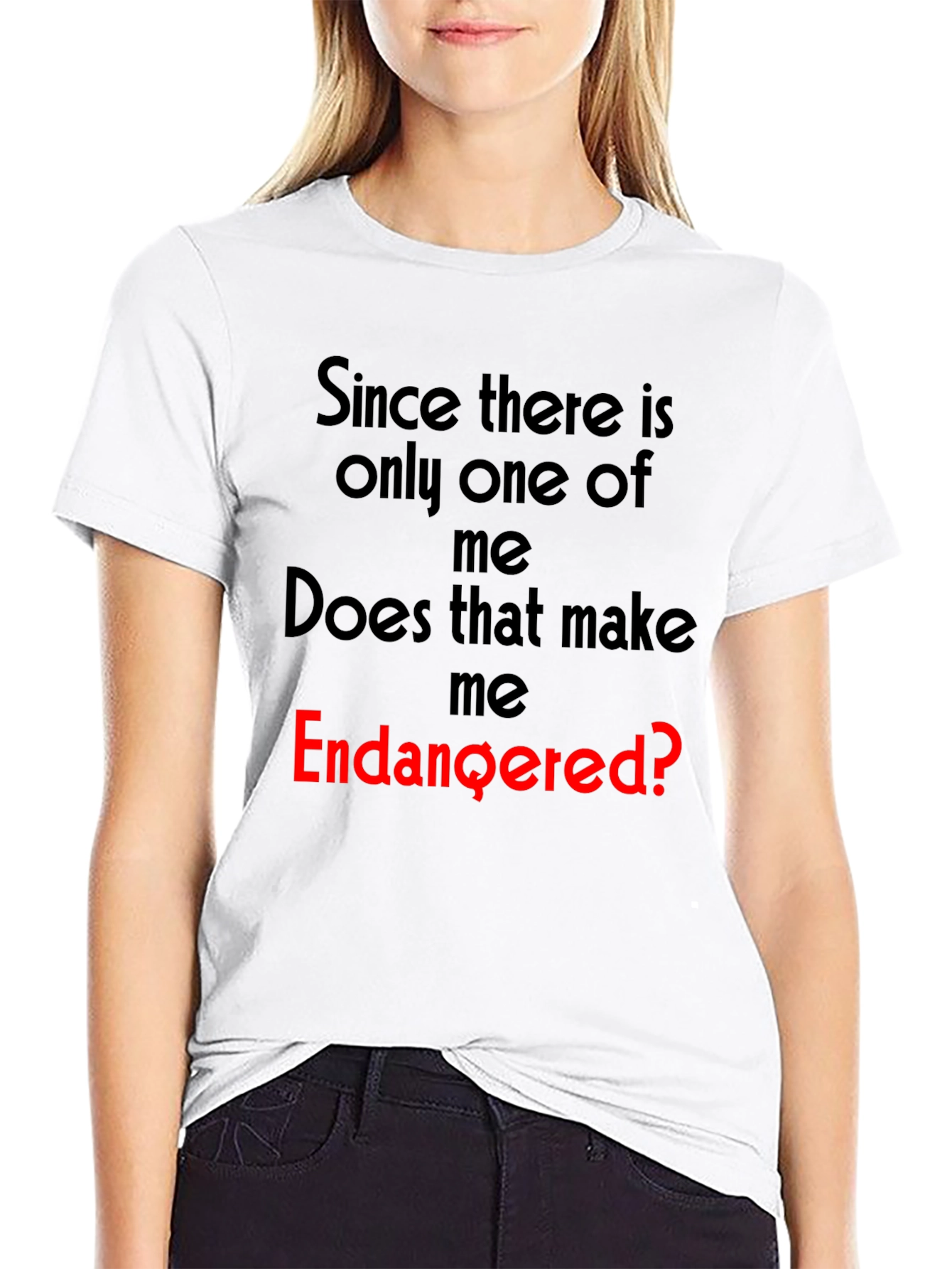 Endangered? Graphic Novelty T-Shirt - Unique Funny Tee