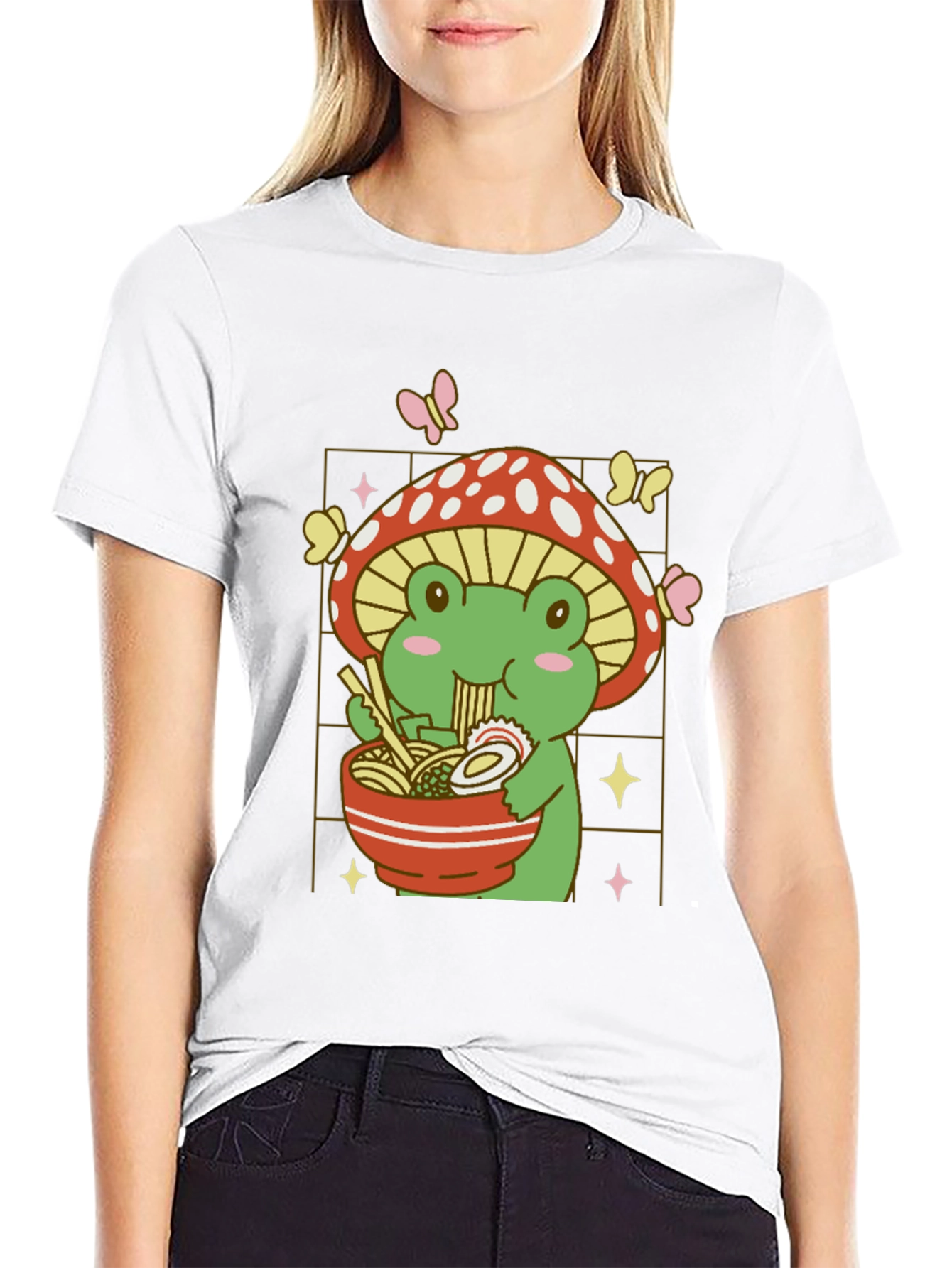 Frog Ramen Mushroom T-Shirt