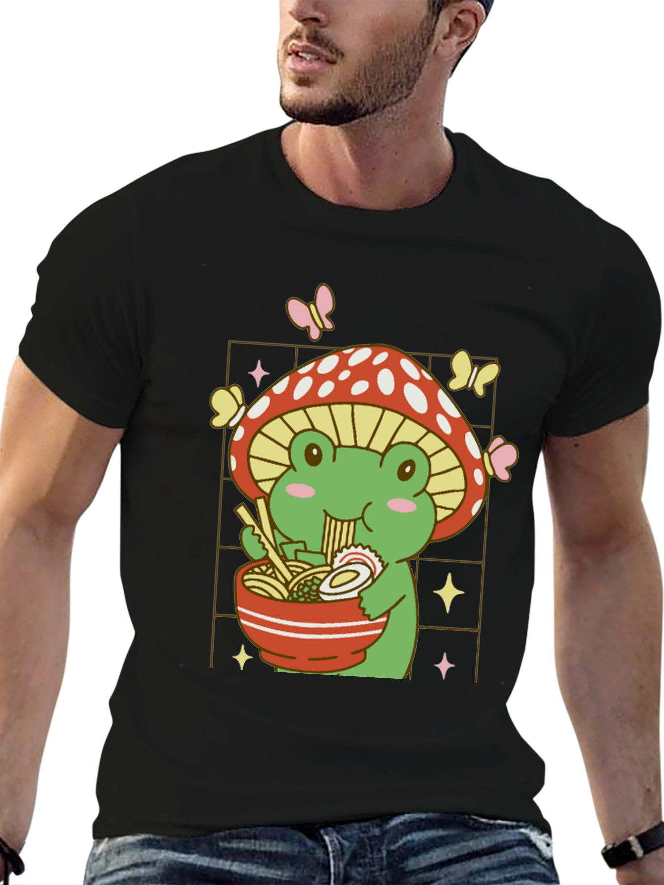 Frog Ramen Mushroom T-Shirt