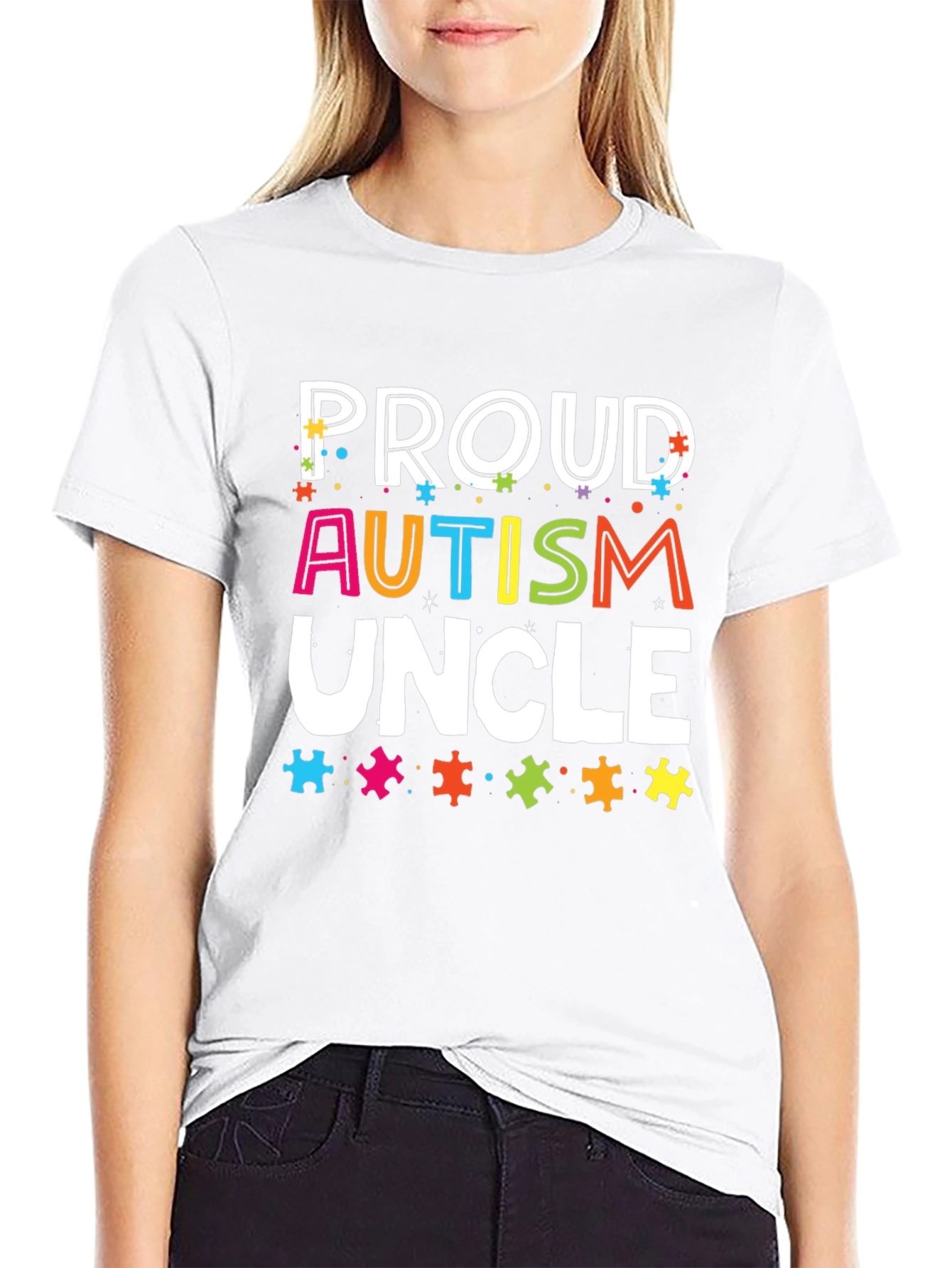 Proud Autism Uncle T-Shirt