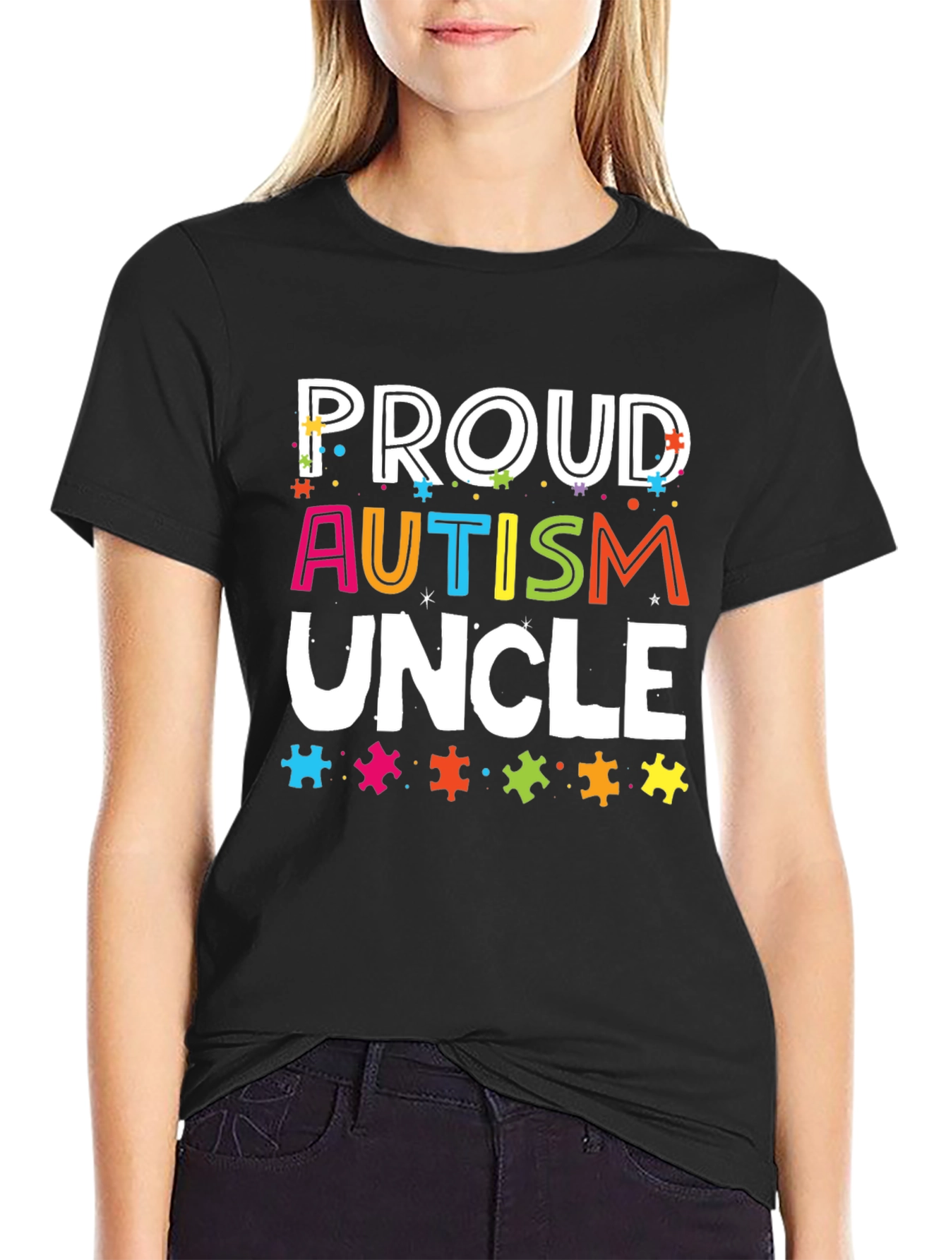 Proud Autism Uncle T-Shirt