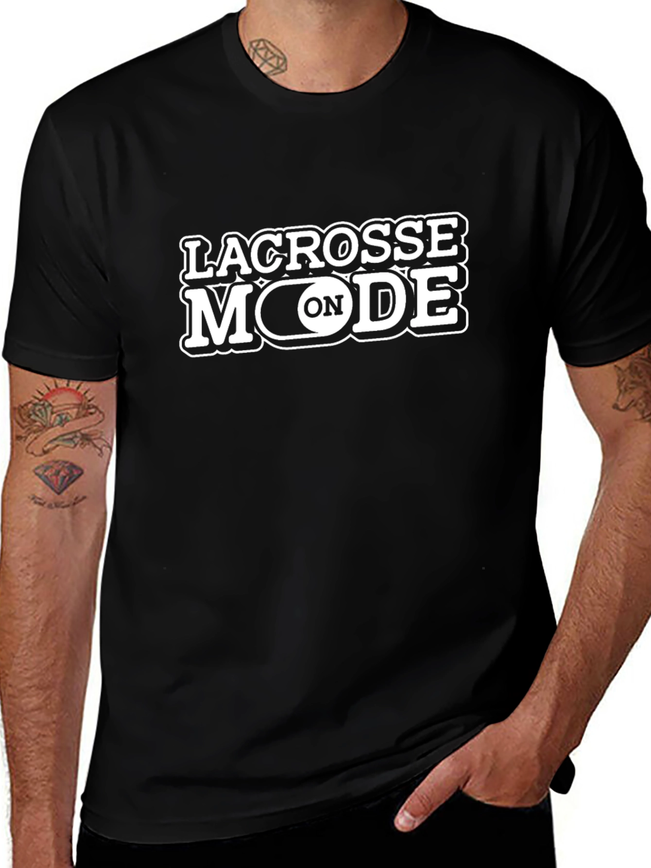 Lacrosse Mode On T-Shirt - Sporty Graphic Tee