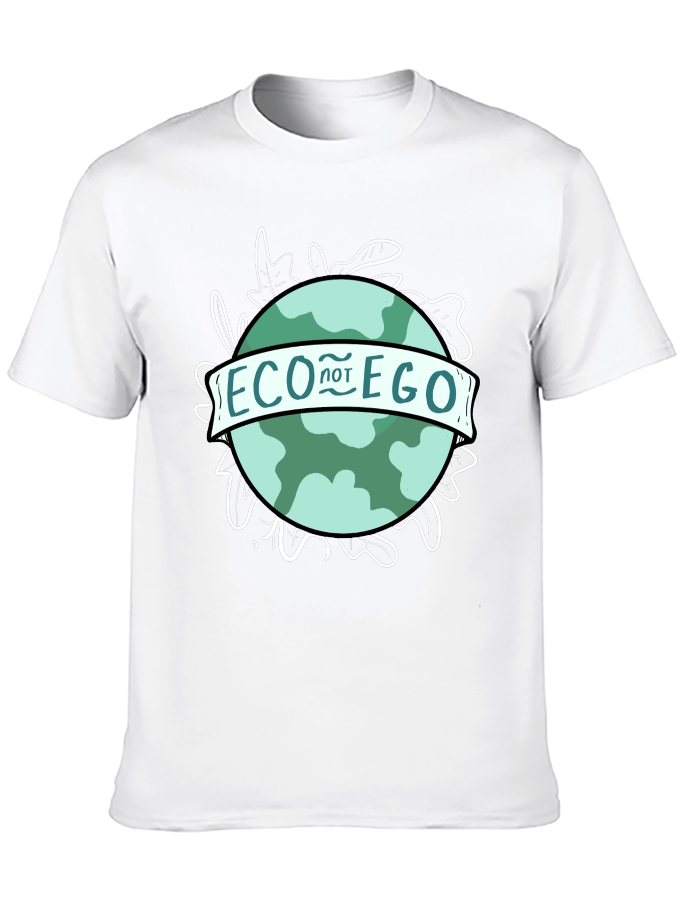Eco Not Ego Graphic Tee - Black
