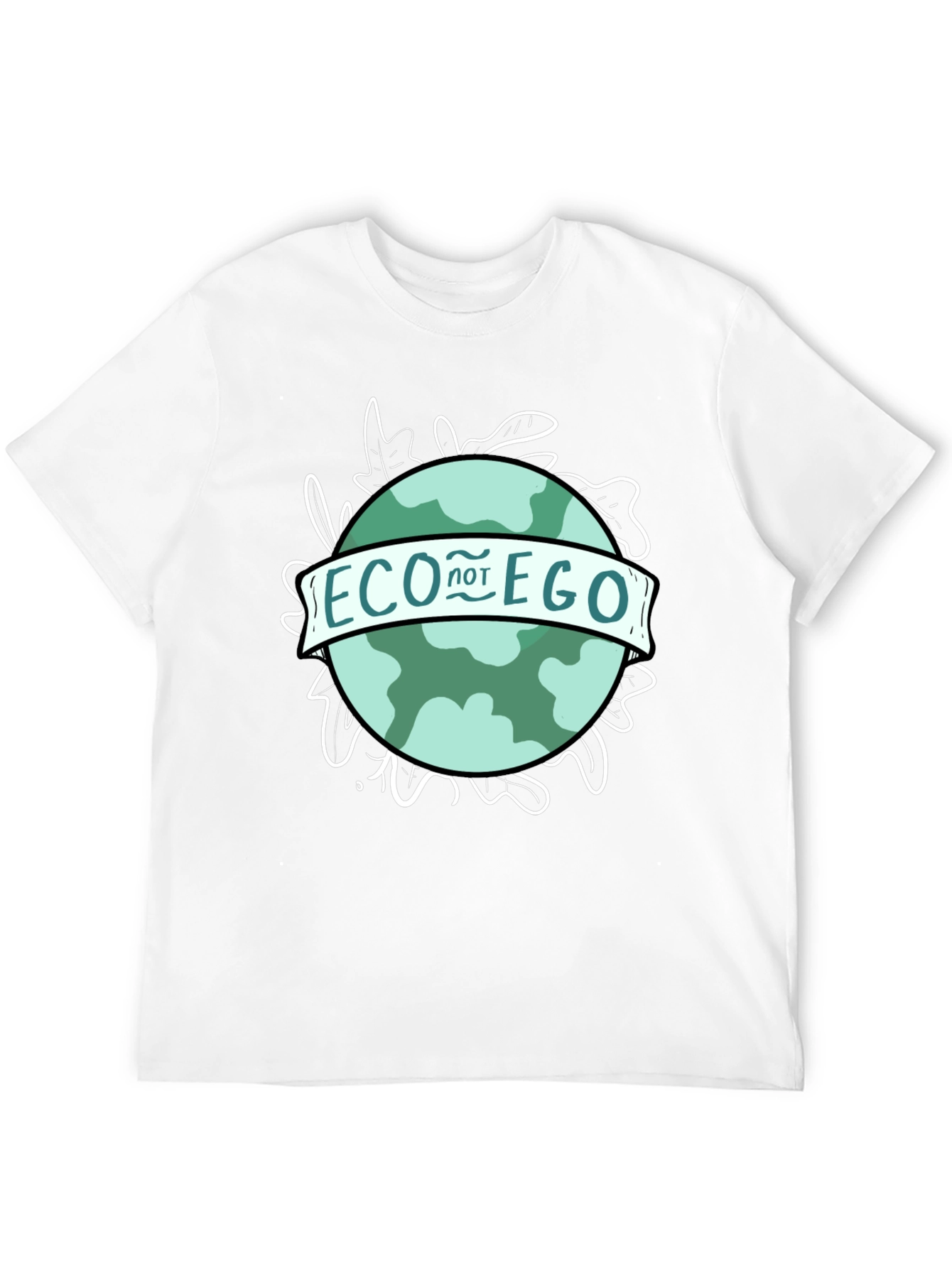 Eco Not Ego Graphic Tee - Black