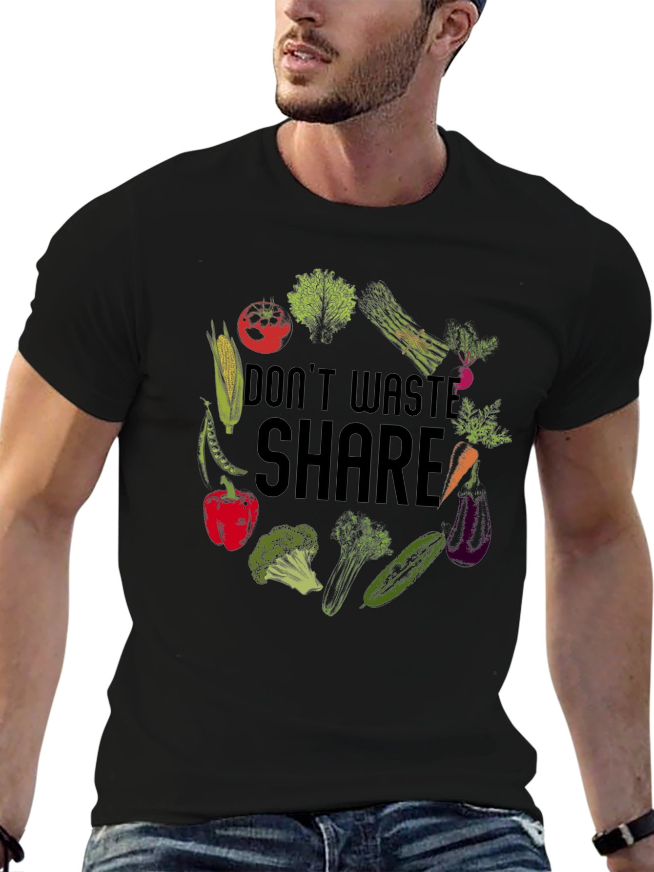 Eco-Friendly Veggie Graphic Tee