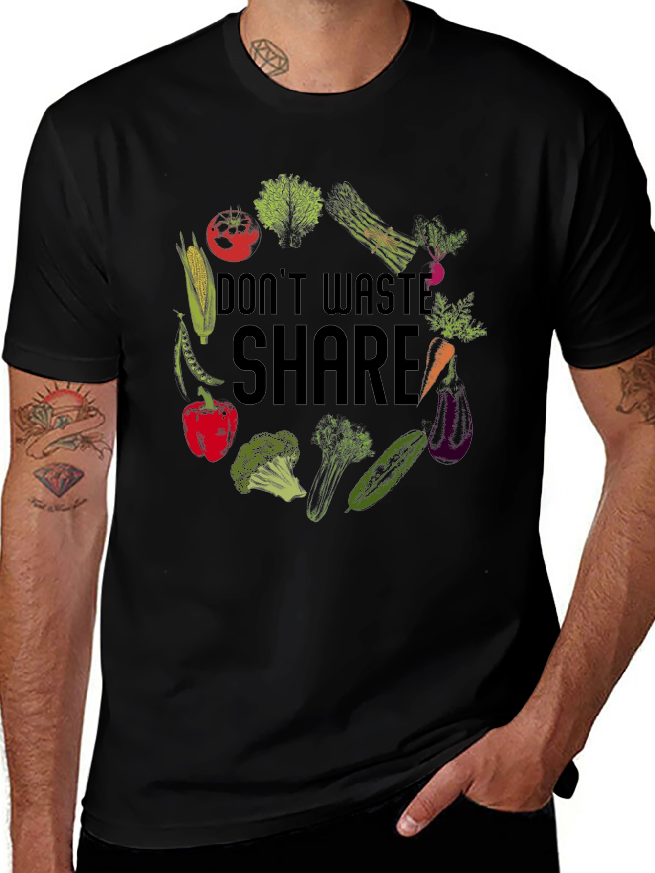 Eco-Friendly Veggie Graphic Tee
