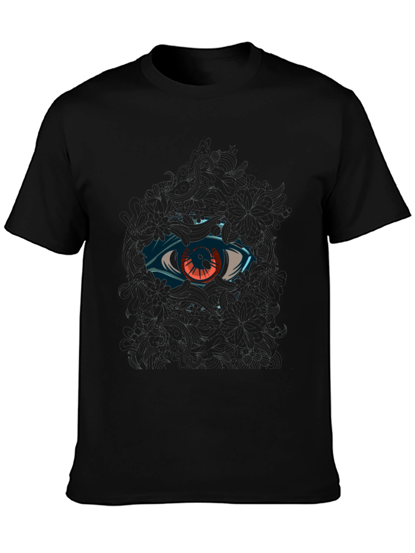 Eye Graphic Black T-Shirt Cool Design
