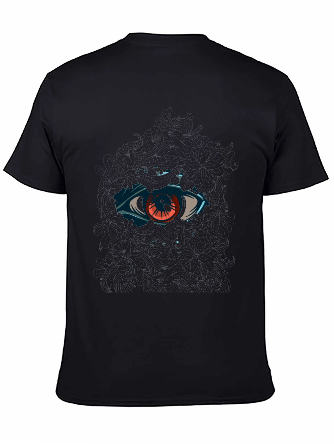 Eye Graphic Black T-Shirt Cool Design
