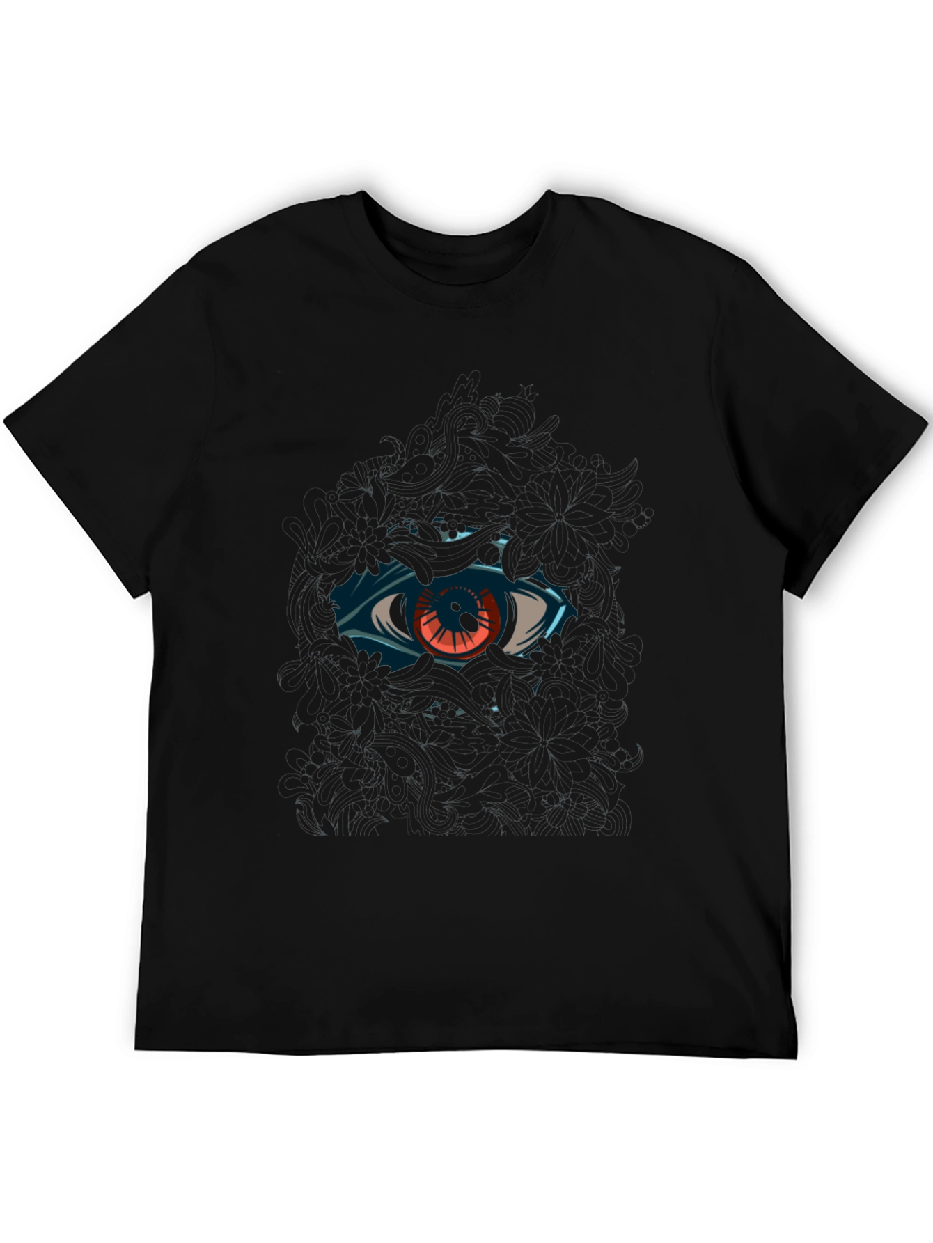 Eye Graphic Black T-Shirt Cool Design