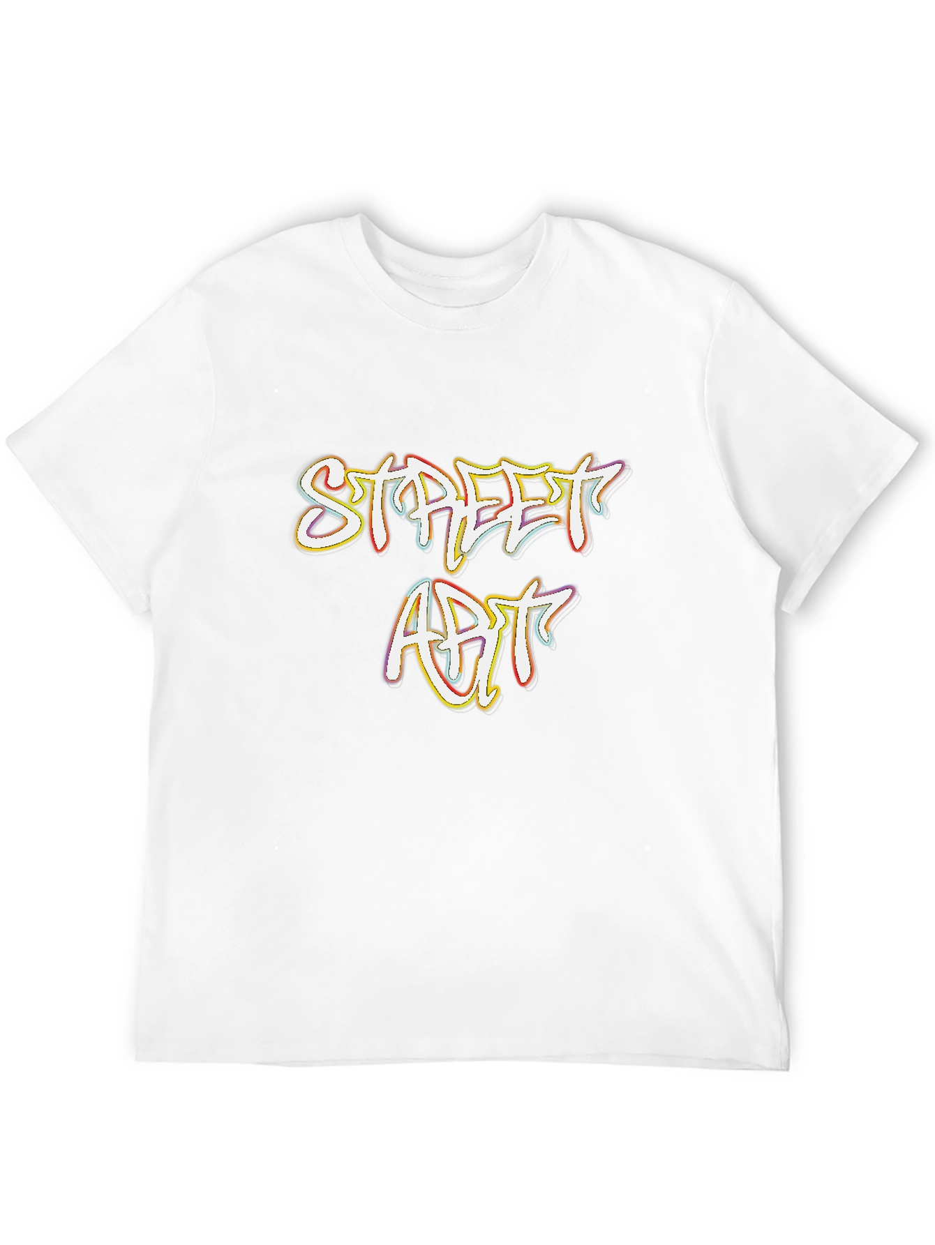 Street Art Graphic Print Black T-Shirt