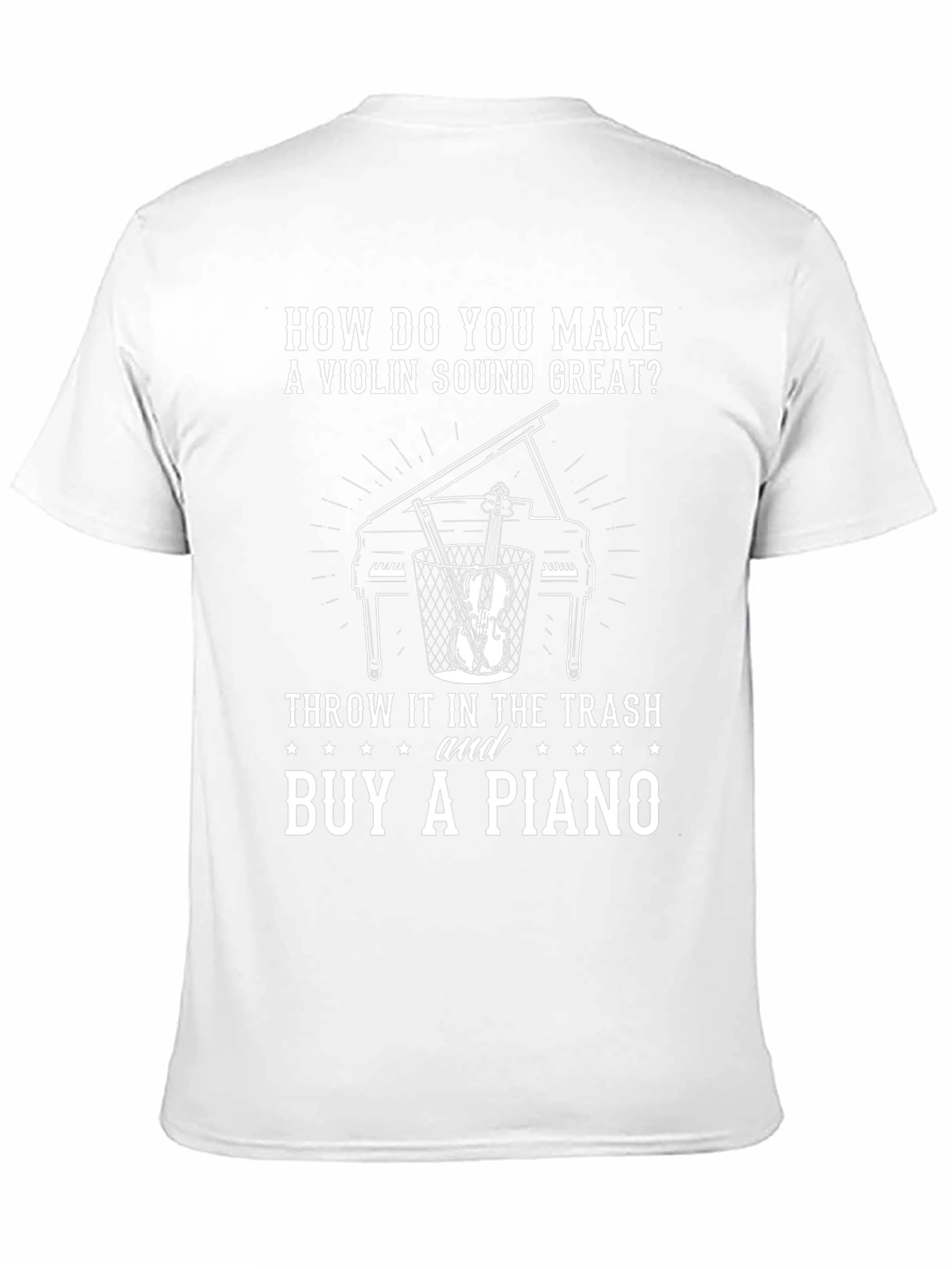 Violin vs Piano Humor T-Shirt